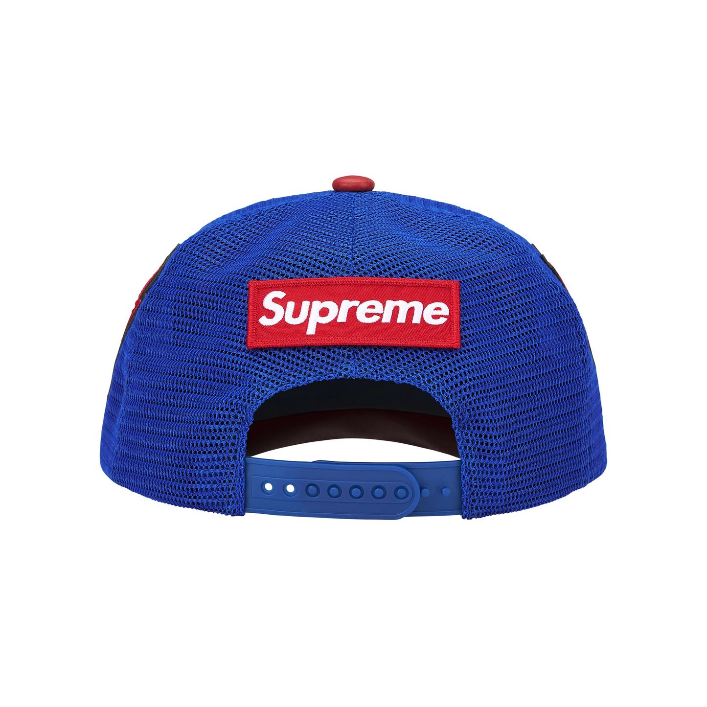 Supreme Vanson Leathers Spider-Man Mesh Back 6-Panel Hat Red