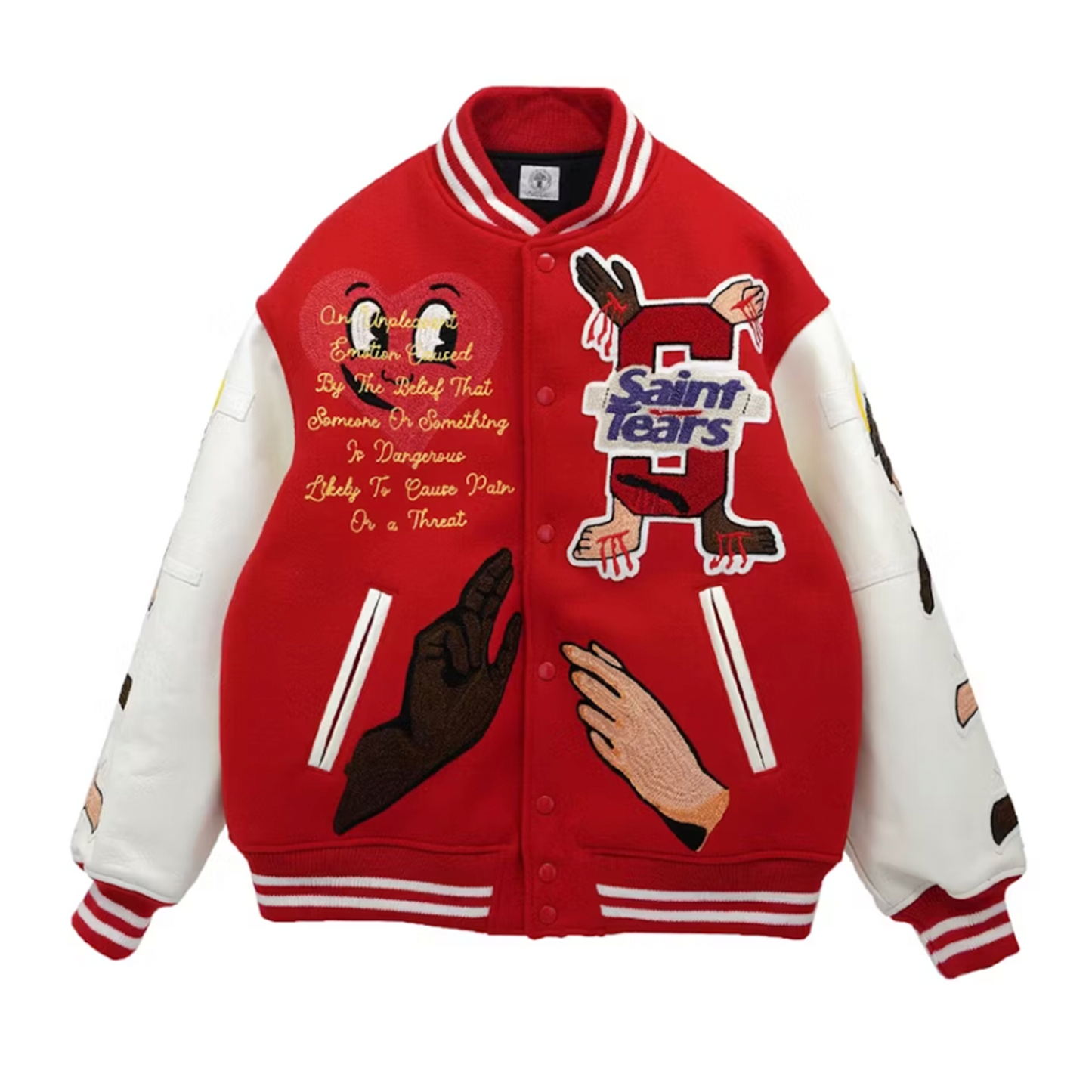 Saint Michael x Denim Tears Stadium Jacket Red