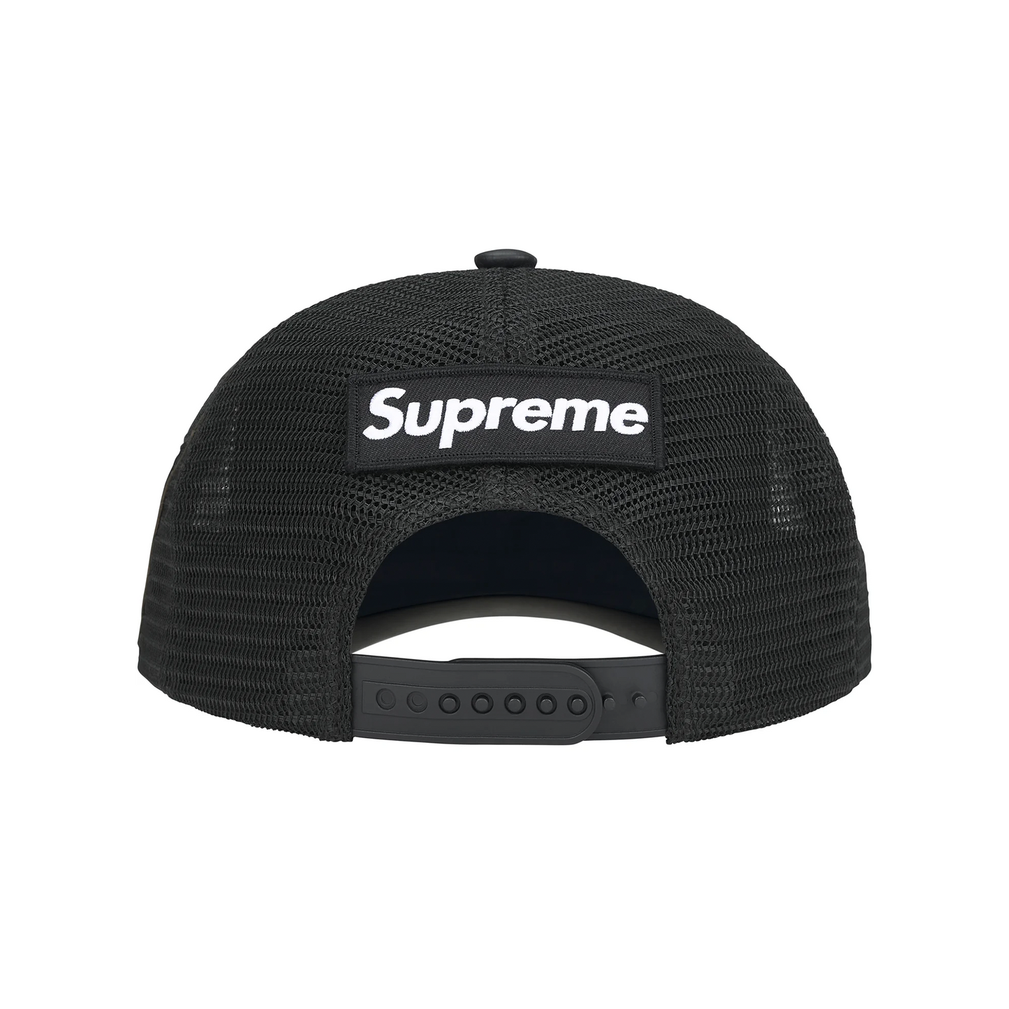 Supreme Vanson Leathers Spider-Man Mesh Back 6-Panel Hat Black