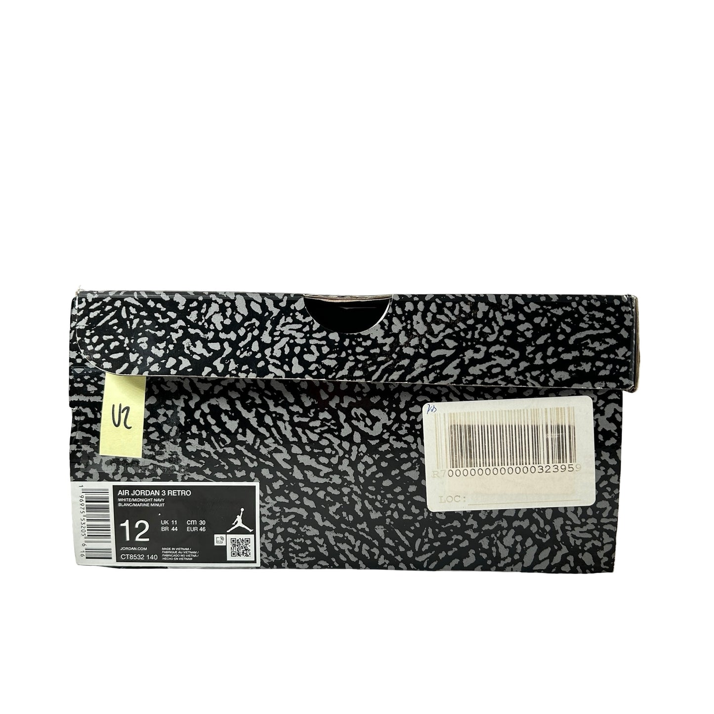 CT8532 140 Jordan 3 Retro Azul marino medianoche