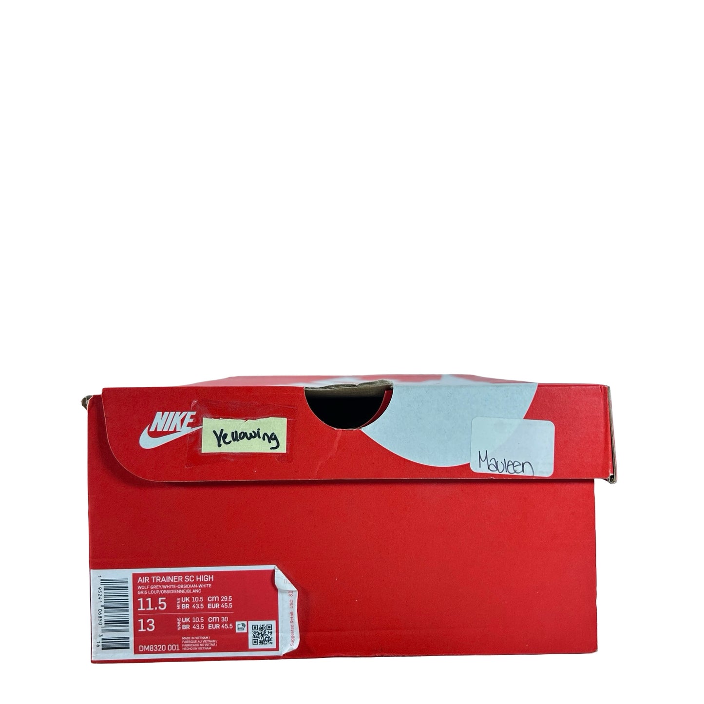 DM8320 001 Nike Air Trainer SC High Georgetown - 11.5 M (Yellowing)