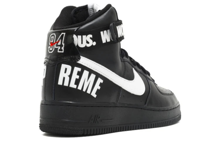 698696 010 Nike Air Force 1 High Supreme World Famous Black