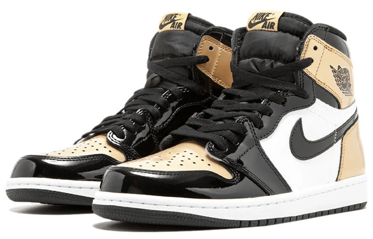 861428 007 Jordan 1 Retro High NRG Patent Gold Toe