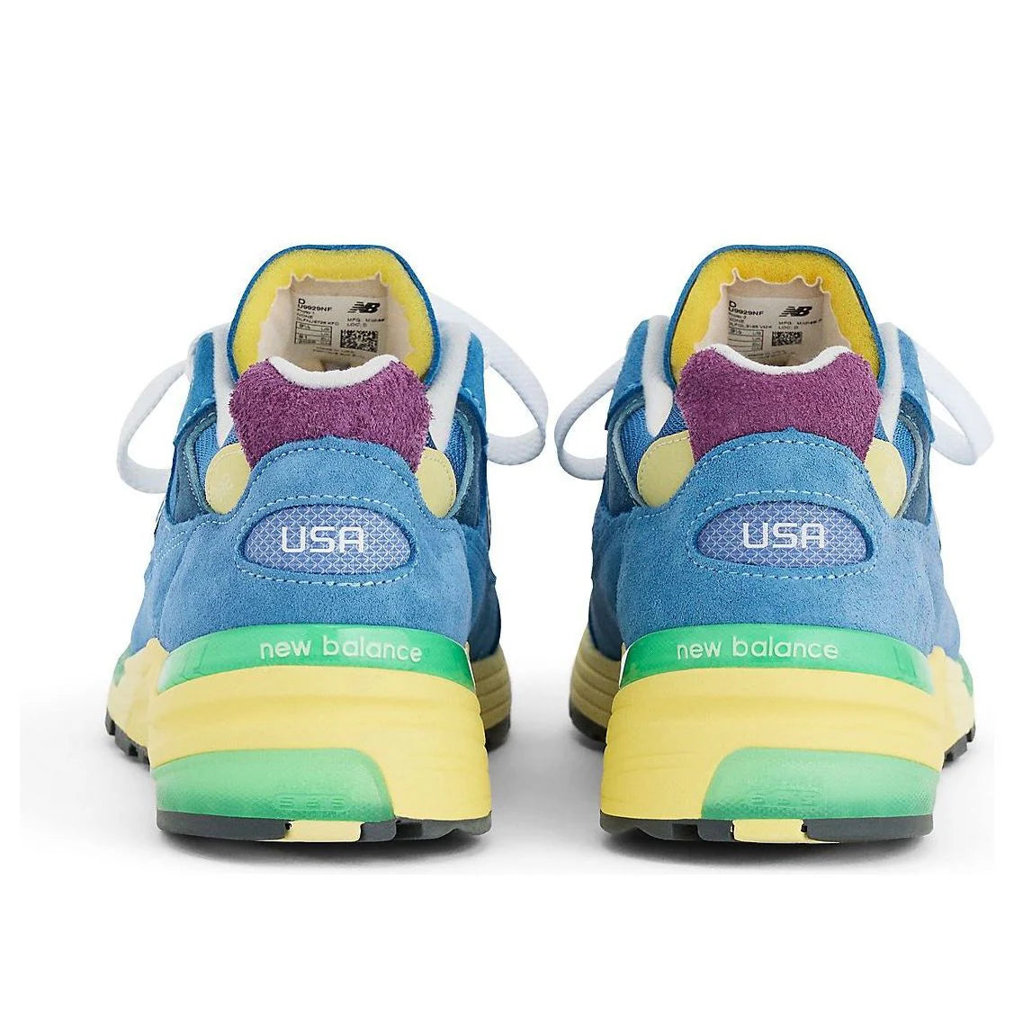 U9929NF New Balance 992 MiUSA Sea Stone Green Apple