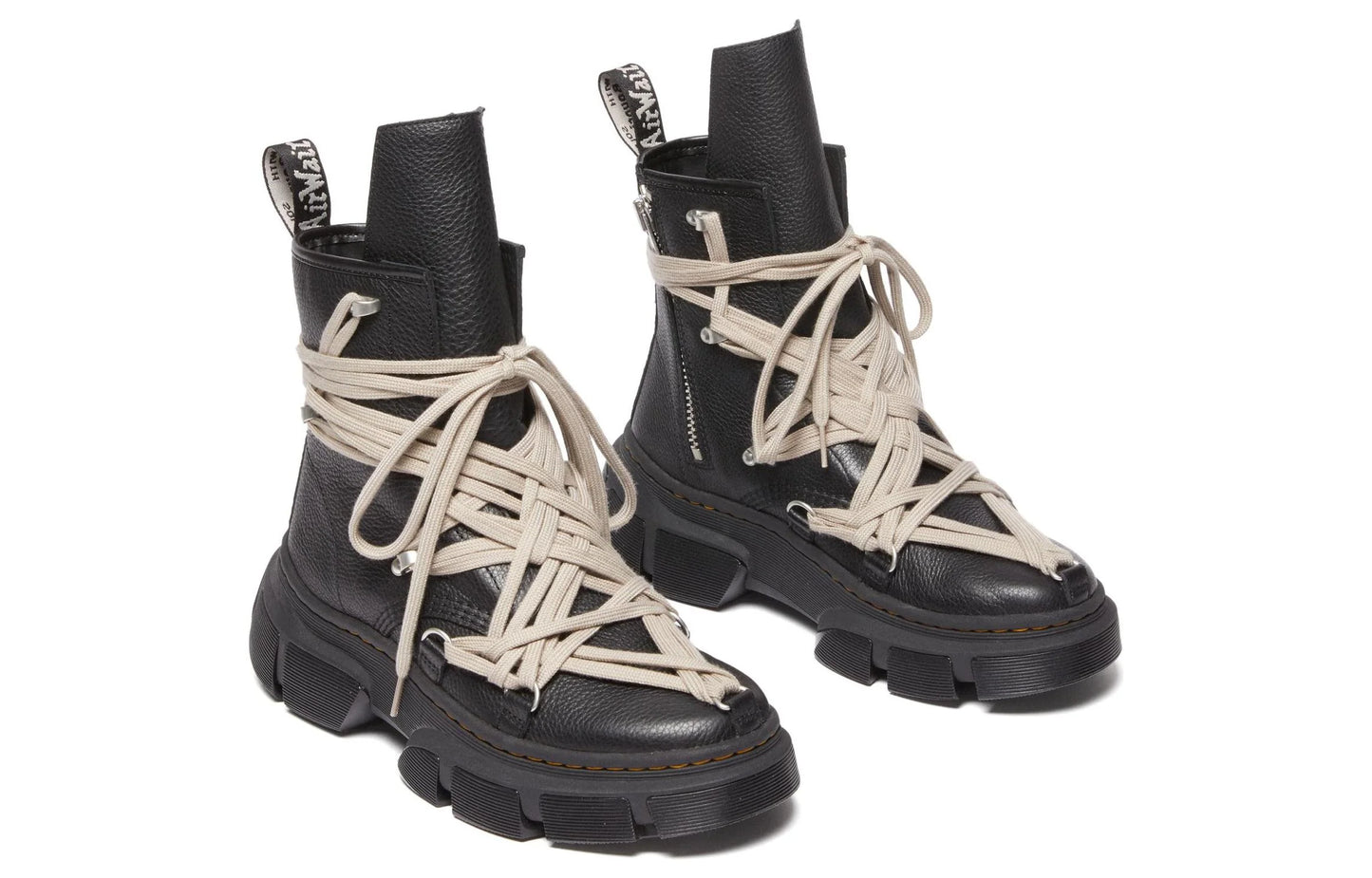 DM01D7809 2001 09 Dr. Martens 1460 DMXL Mega Lace Boot Rick Owens Black