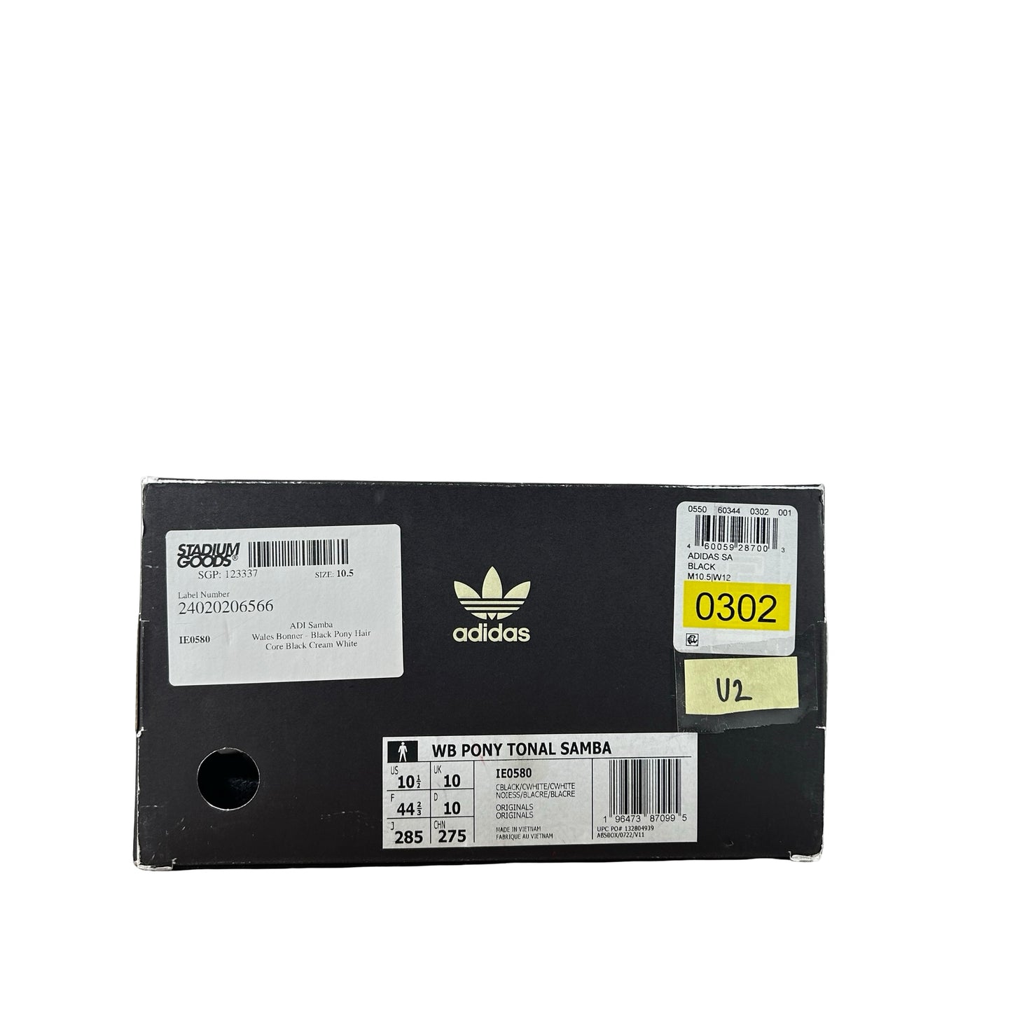 IE0580 adidas Samba Pony Tonal Wales Bonner Núcleo Negro