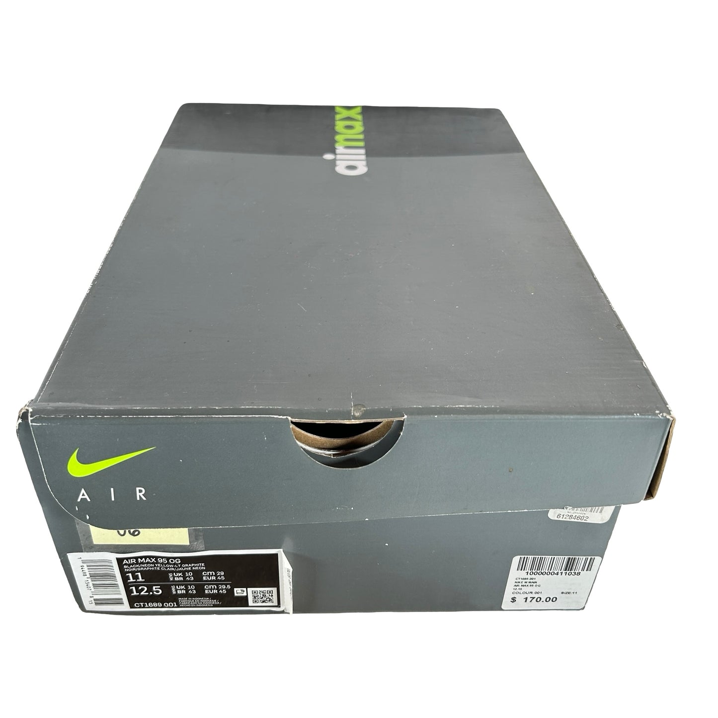 CT1689 001 Nike Air Max 95 OG Neon (2020) - 11 M (Used6)