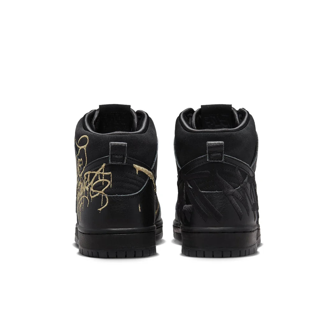 DH7755 001 Nike SB Dunk High FAUST Black Gold