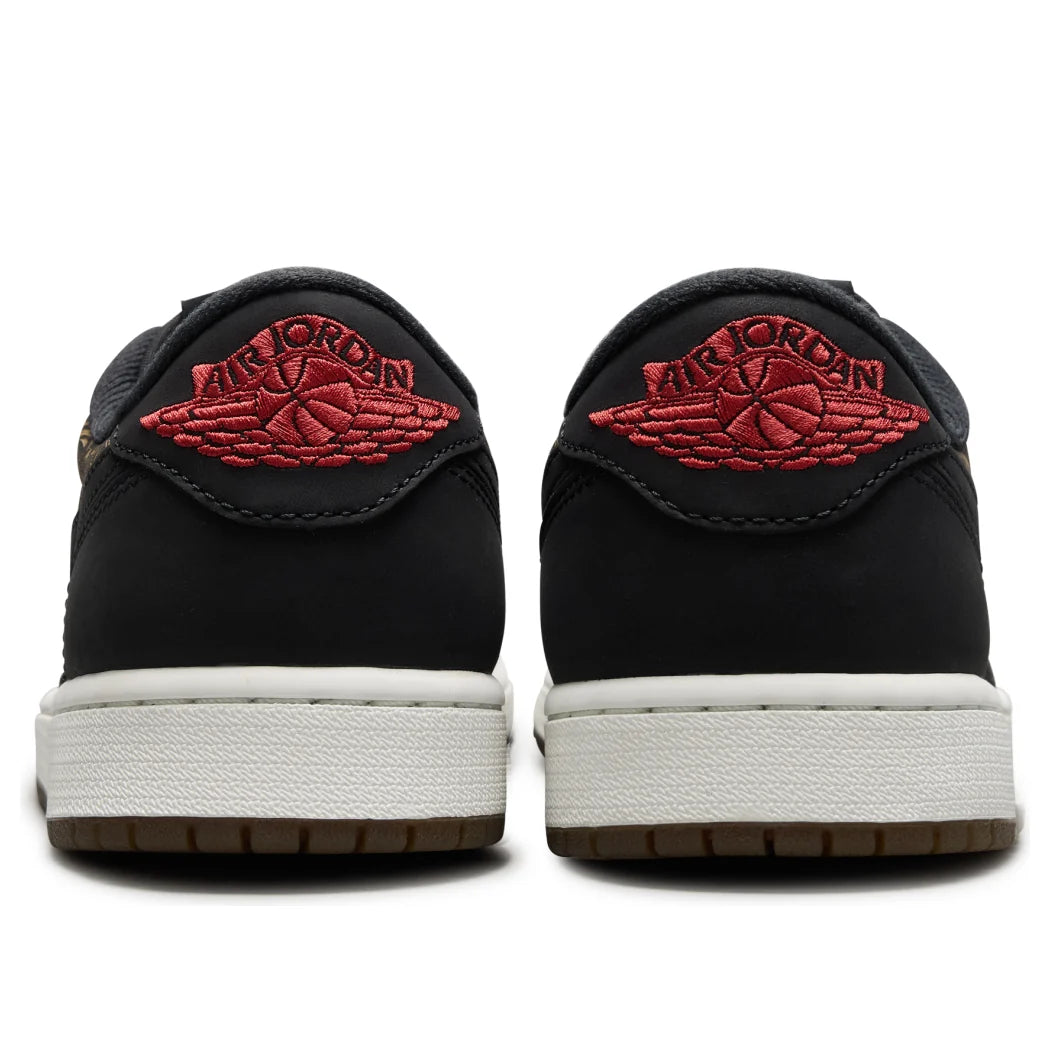 IV6750 001 Air Jordan 1 Retro Low OG Laser Black University Red