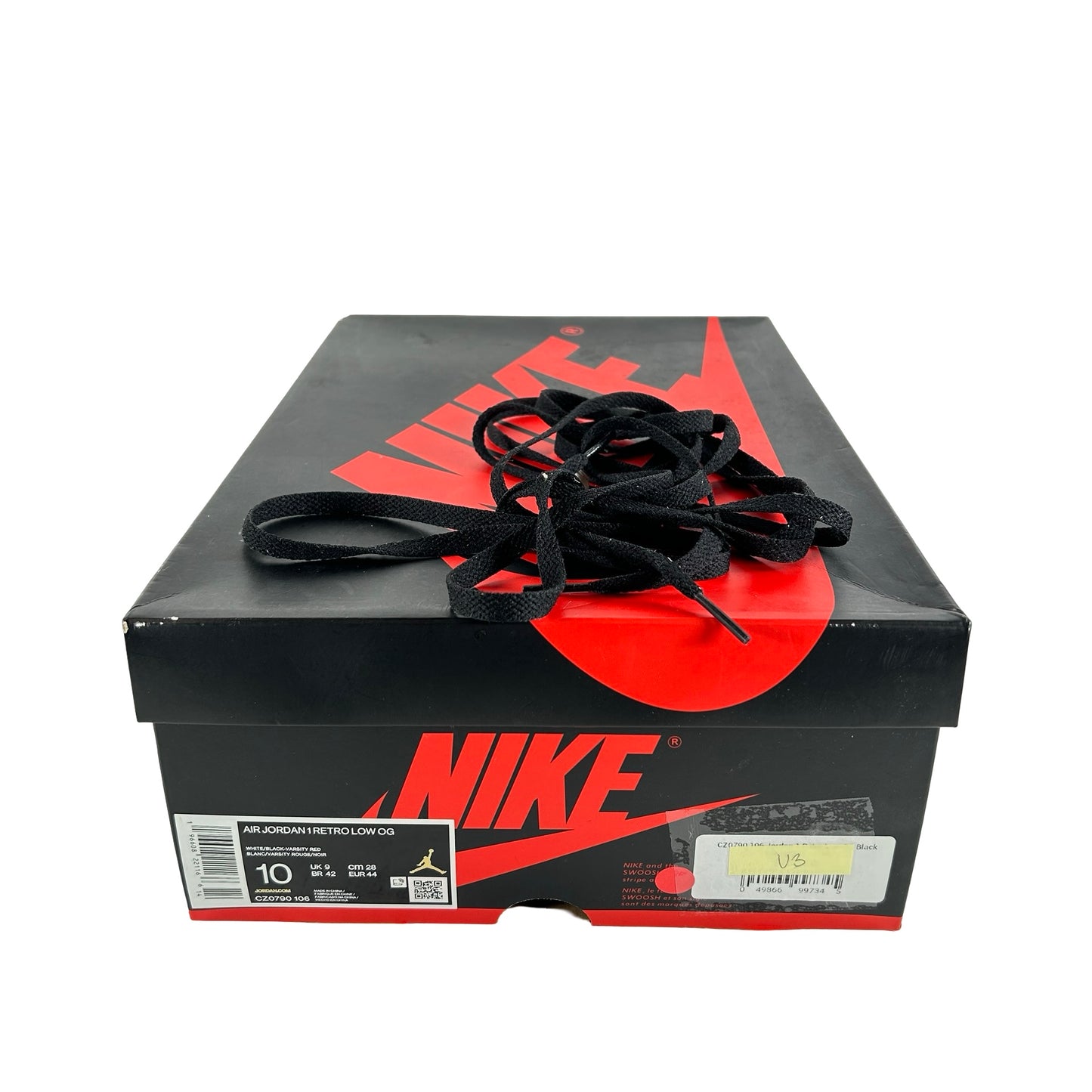 CZ0790 106 Jordan 1 Retro Low OG Punta negra (2023)