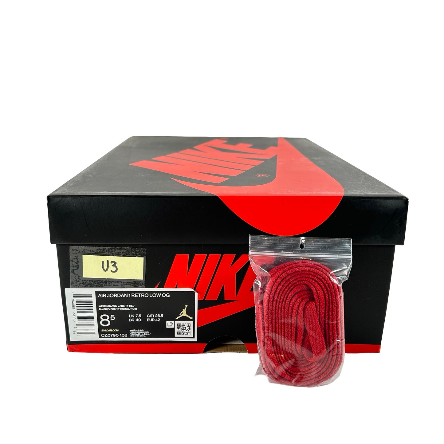 CZ0790 106 Jordan 1 Retro Low OG Punta negra (2023)
