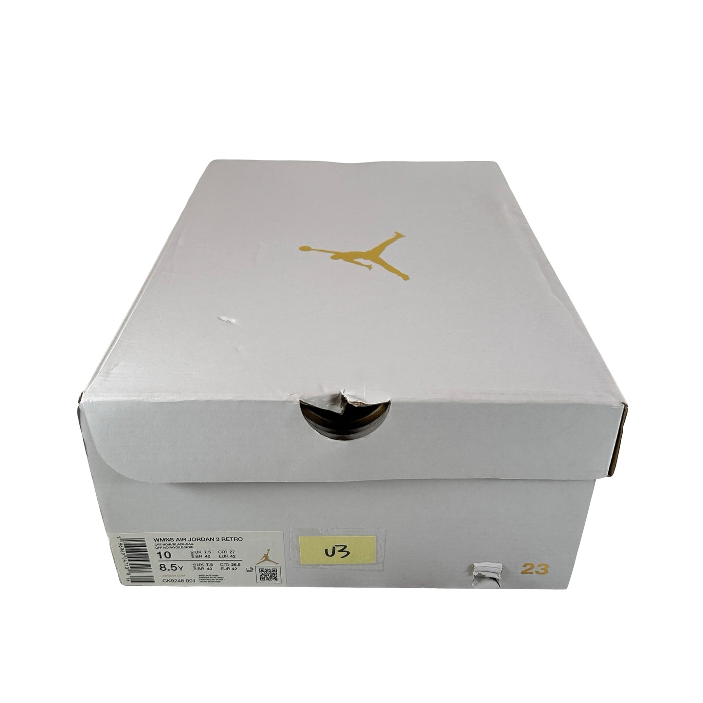 CK9246 001 Jordan 3 Retro Off Noir (Mujeres)