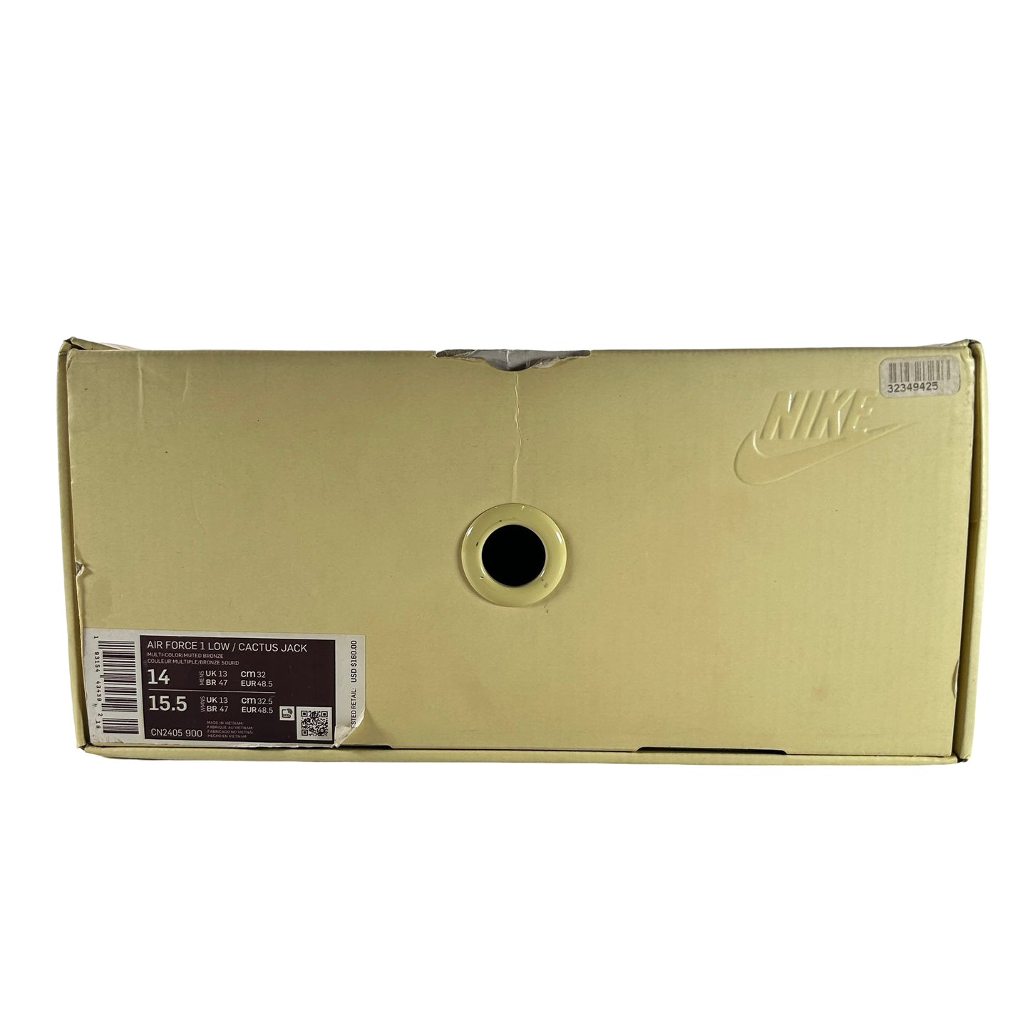 CN2405 900 AF1 Gato bajo Travis Scott Cactus