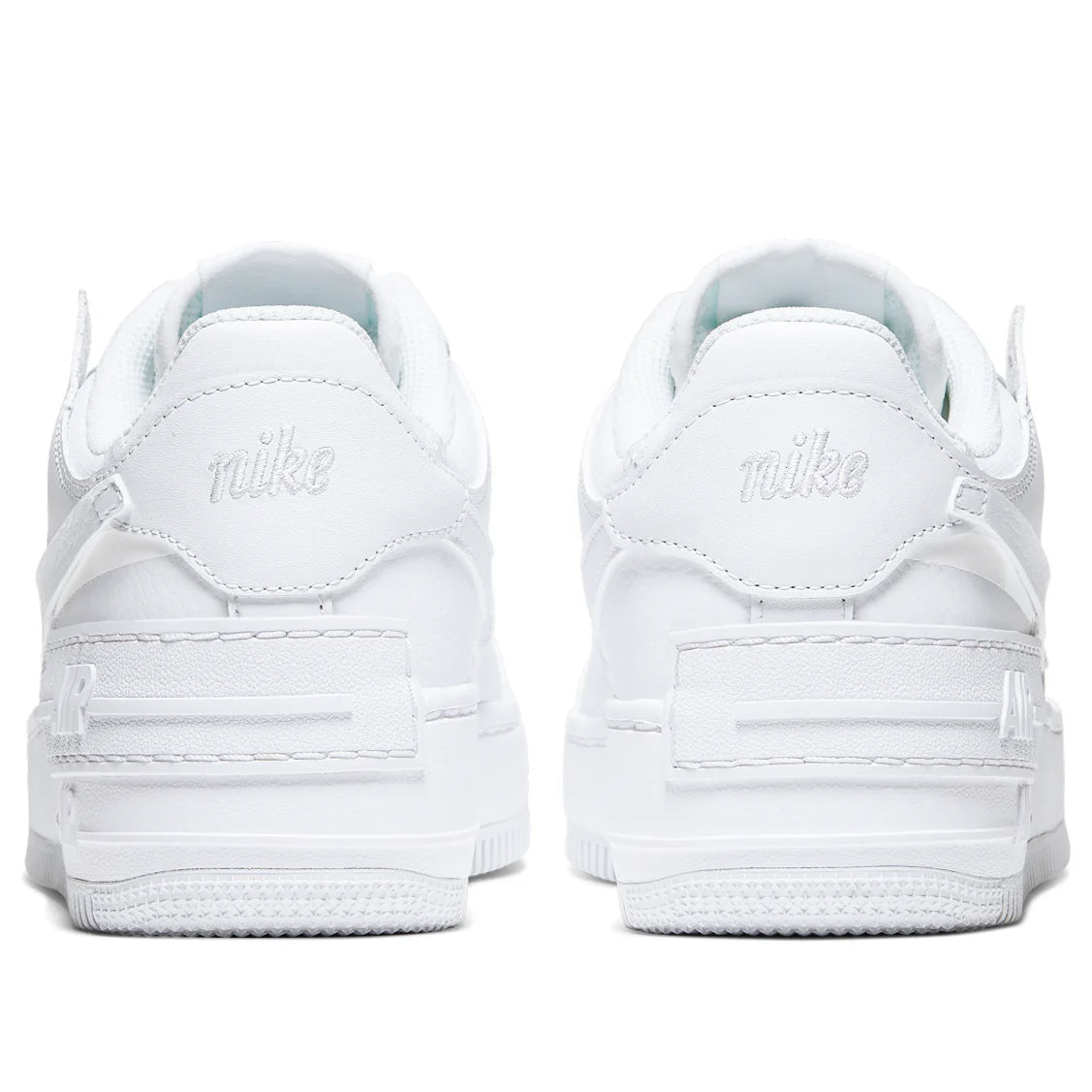 CI0919 100 Nike Air Force 1 Low Shadow Triple White (Women's)