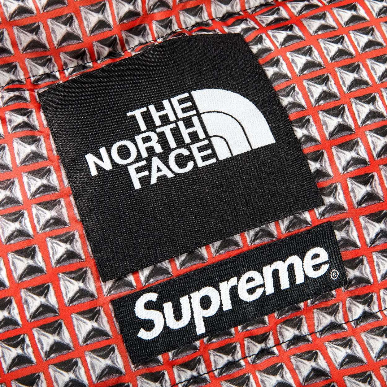 Supreme The North Face Studded Nuptse Jacket Red