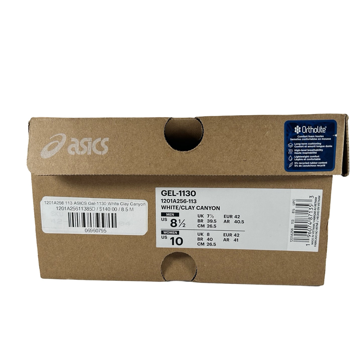 1201A256 113 ASICS Gel-1130 Cañón Arcilla Blanca