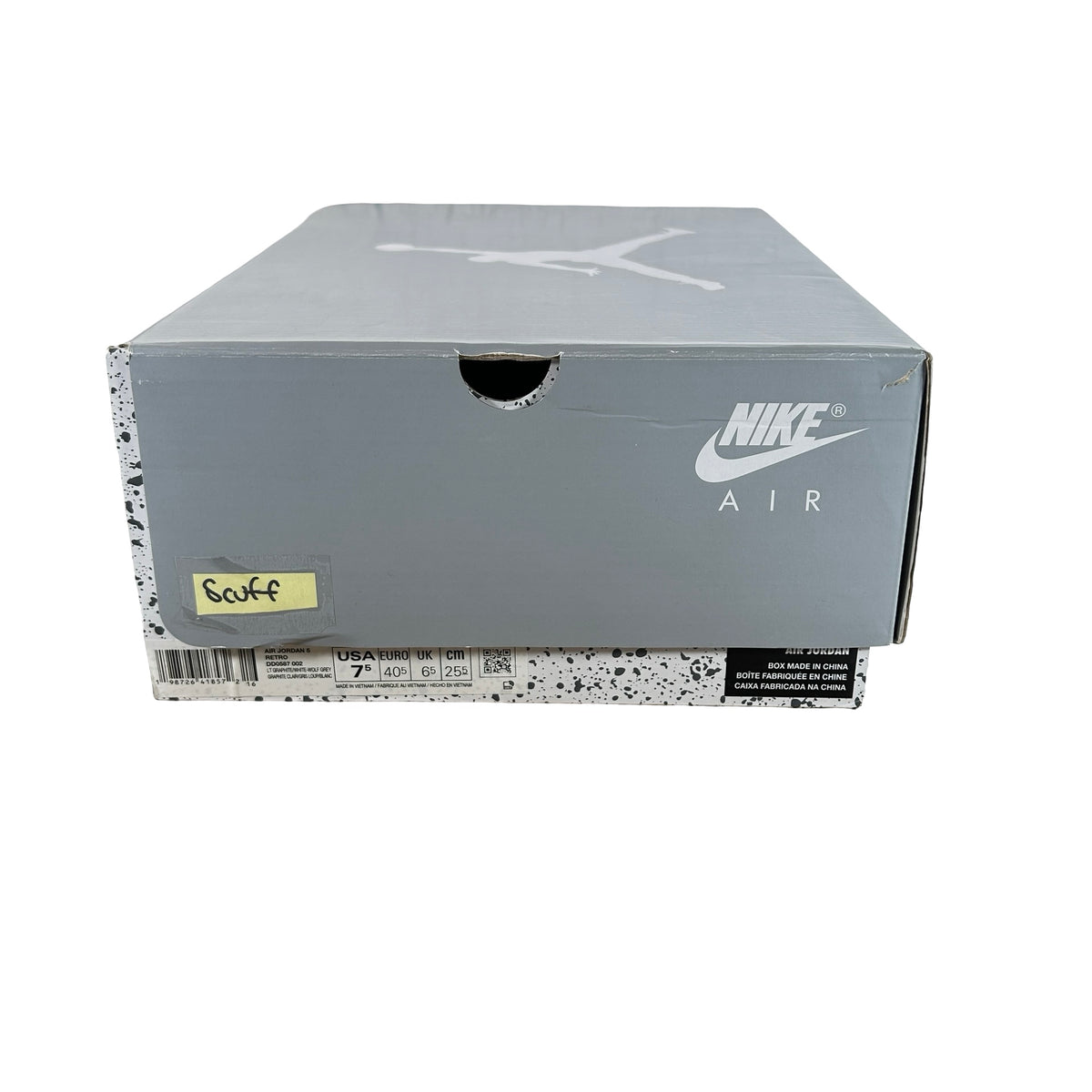 DD0587 002 Jordan 5 Retro Wolf Grey (2026) - 7.5 M (Scuff)