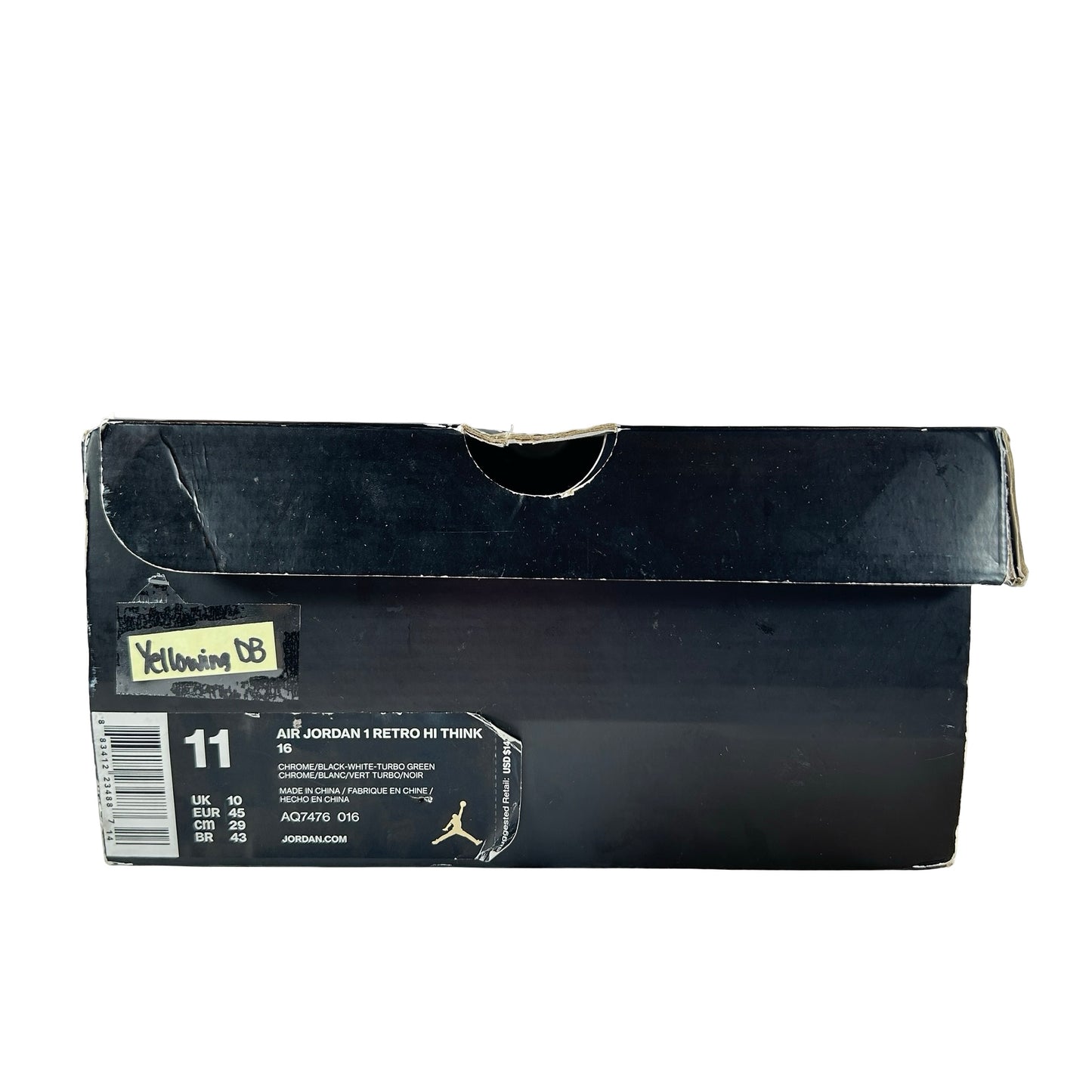 AQ7476 016 Jordan 1 Retro High Think 16 Pass the Torch - 11 M (Soles Yellowing) (Damaged Box)