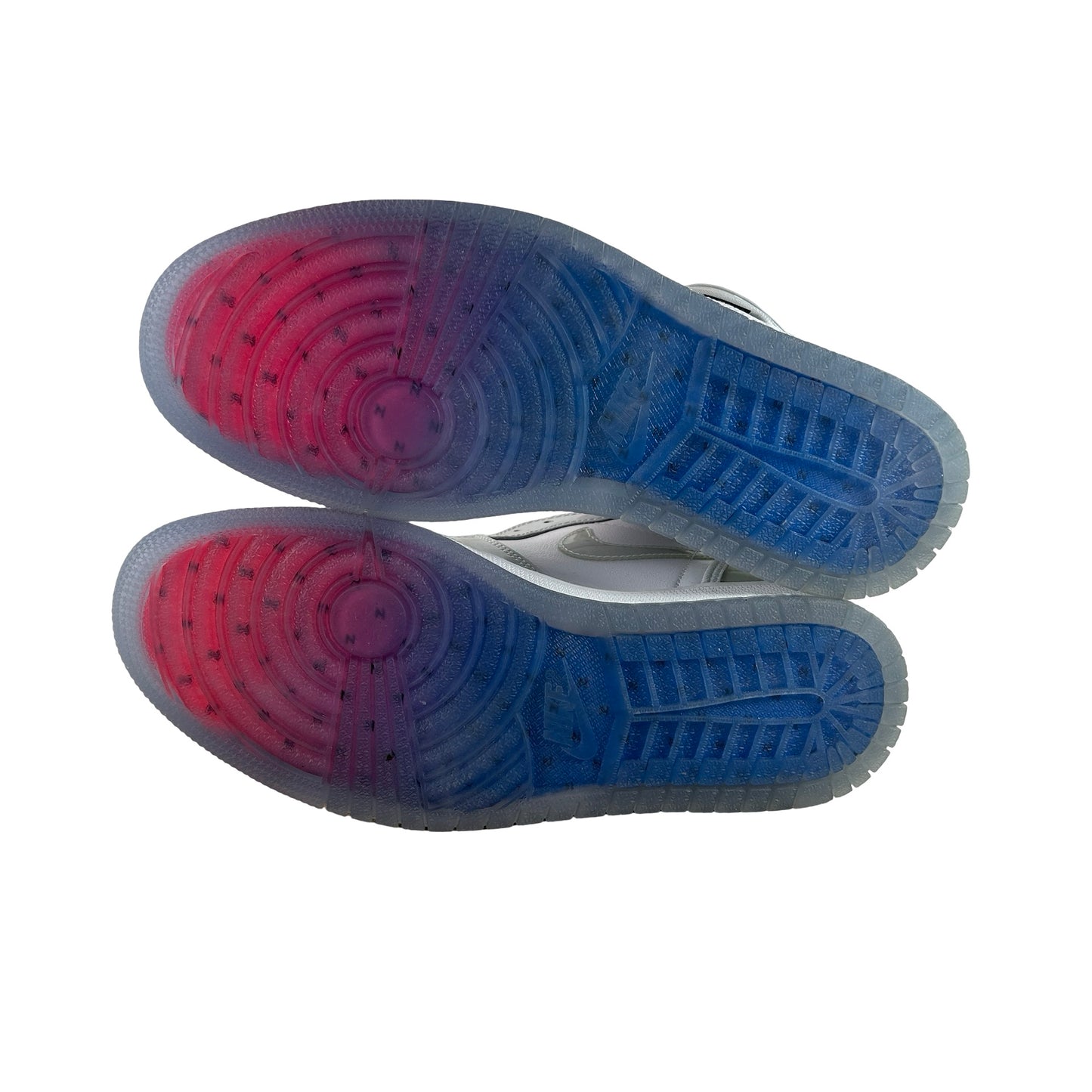 CK6637 104 Jordan 1 Retro High Zoom White Racer Blue - 9 M (Yellowing) (No Box)