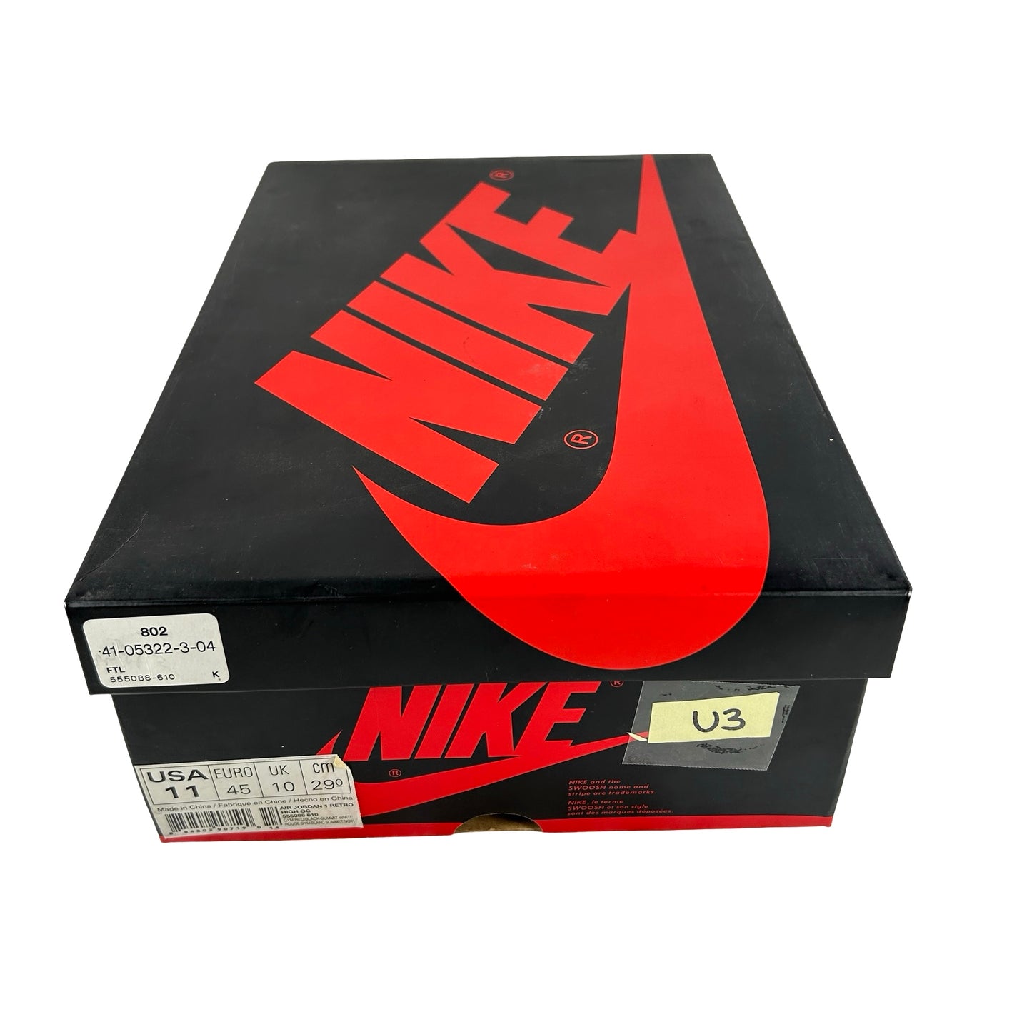 555088 610 Jordan 1 Punta cruzada