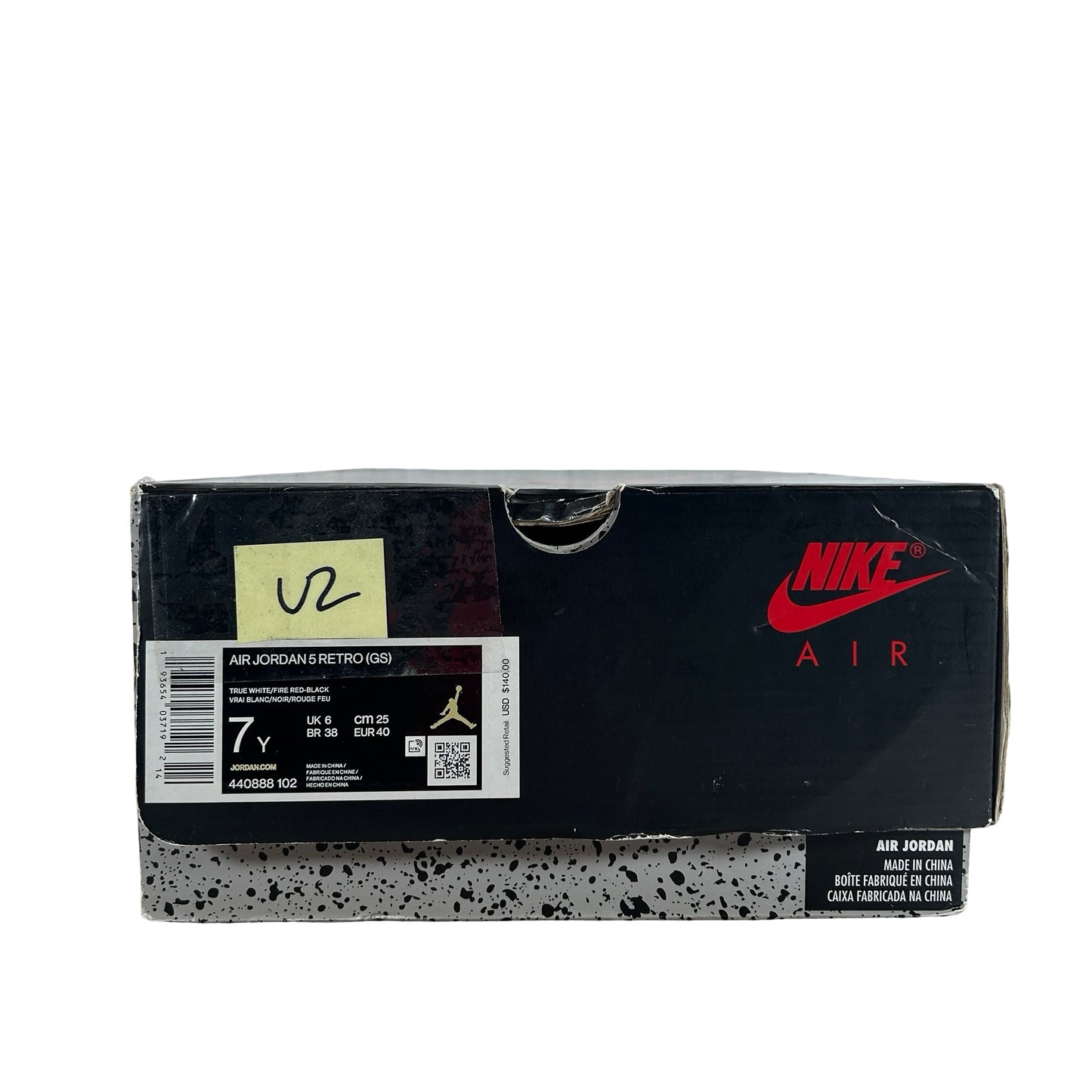 440888 102 Jordan 5 Retro Fire Rojo Plata Lengua (2020) (GS)