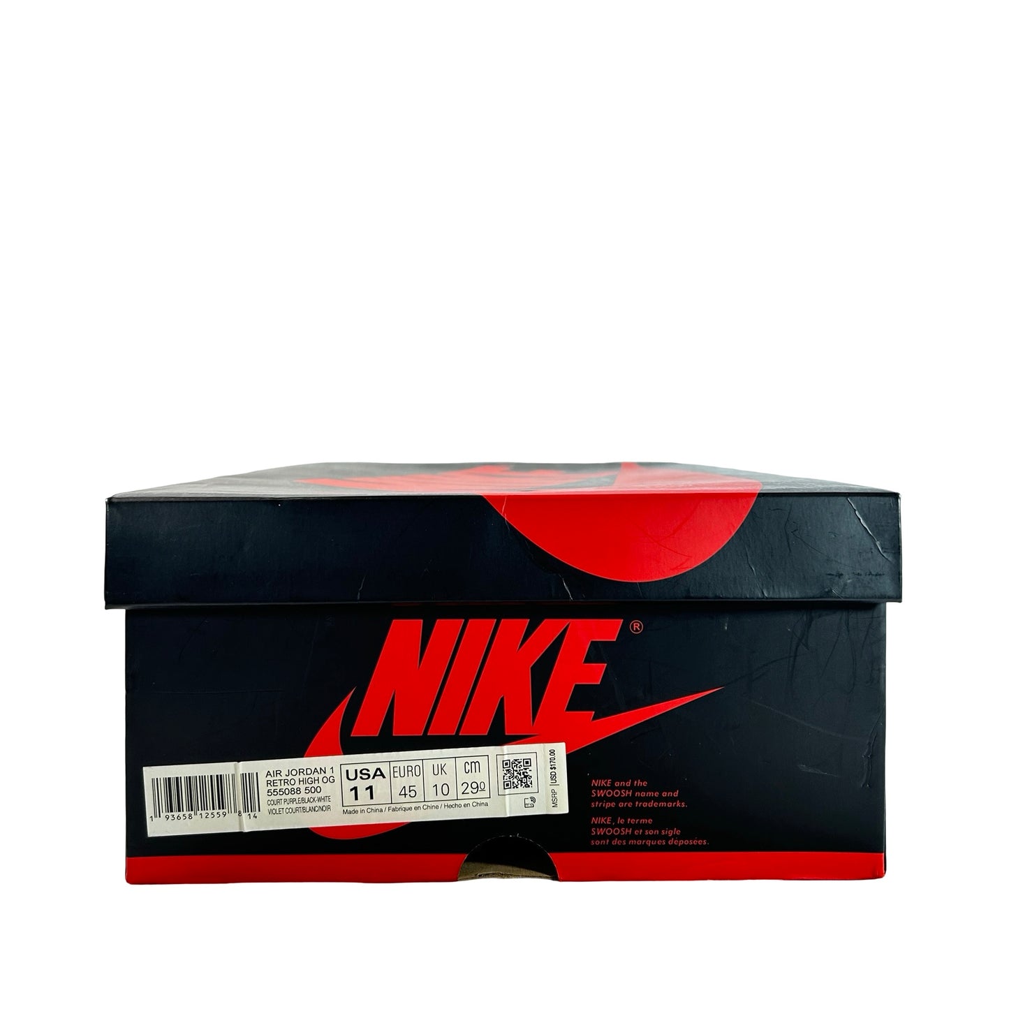 555088 500 Jordan 1 Corte Púrpura