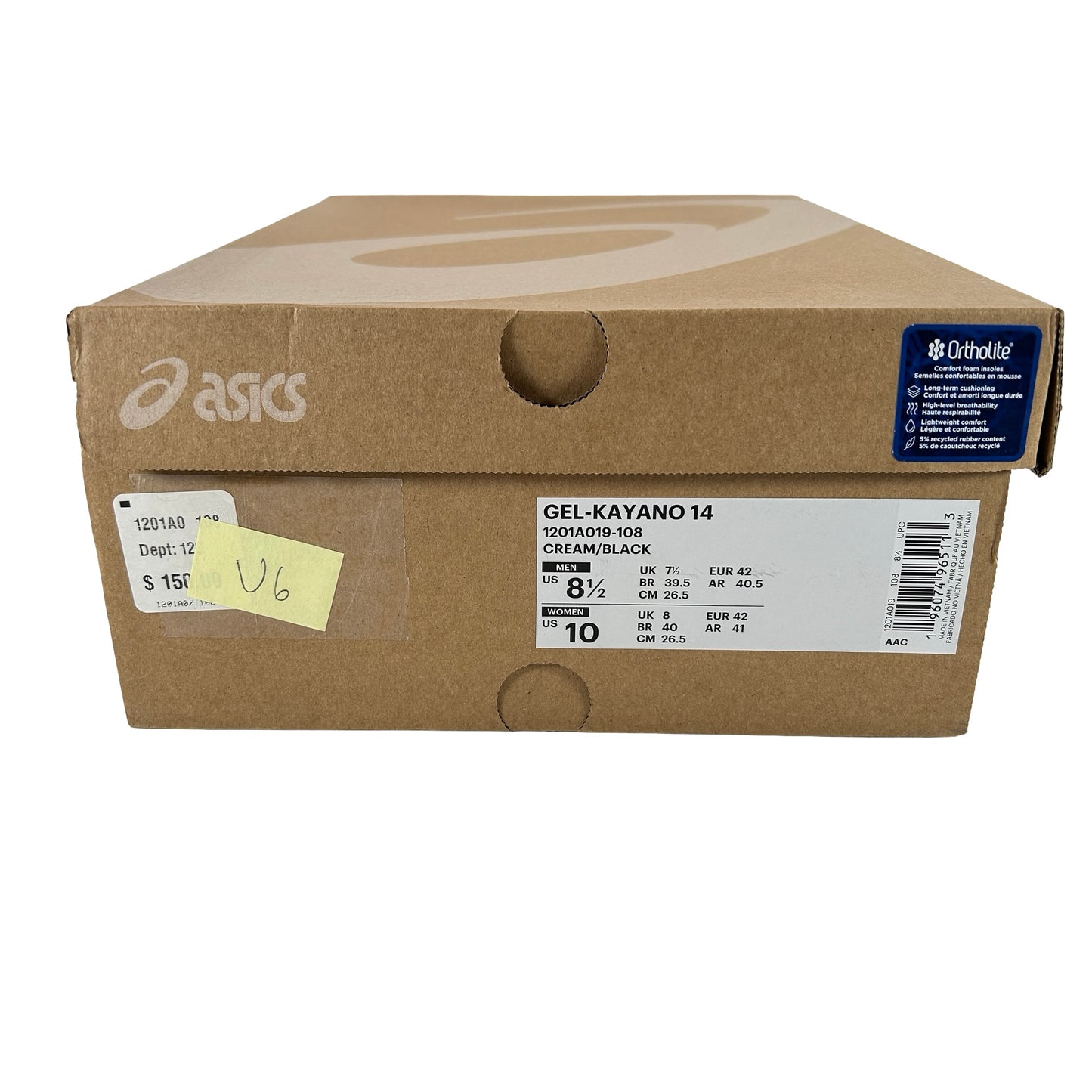 1201A019 108 ASICS Gel-Kayano 14 Crema Negro Metálico Ciruela