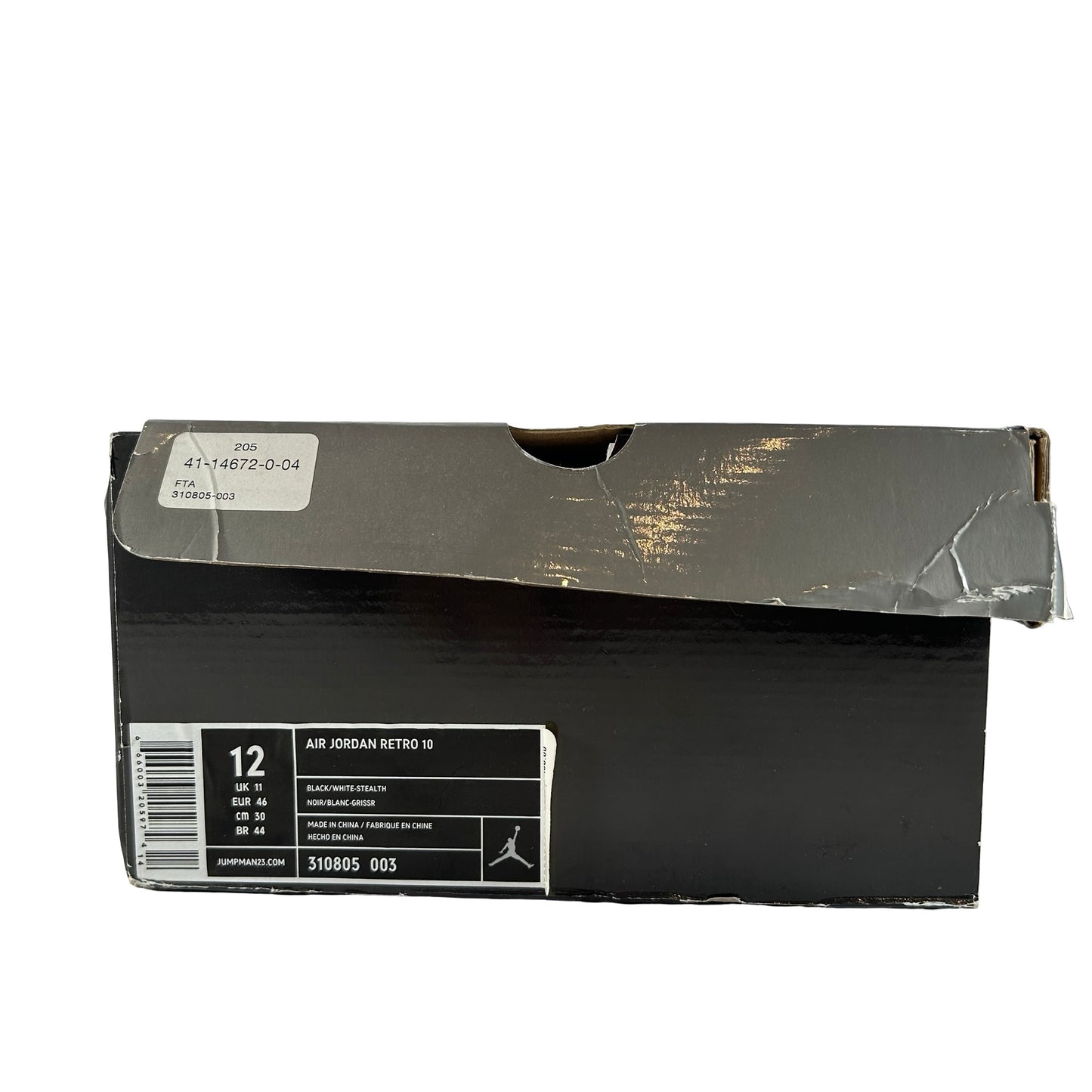 310805 003 Jordan 10 Retro Stealth (2012) - 12 M (Used)