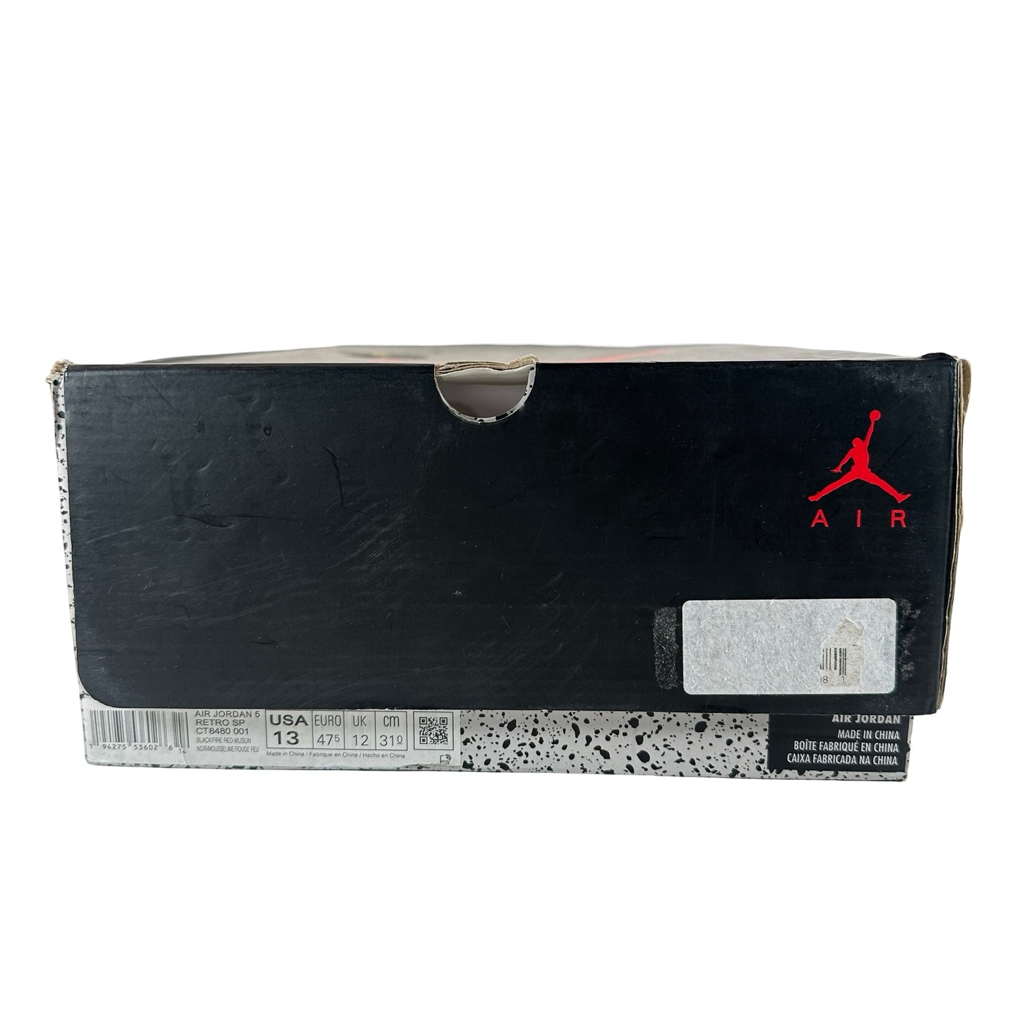 CT8480 001 Jordan 5 Blanco roto Negro