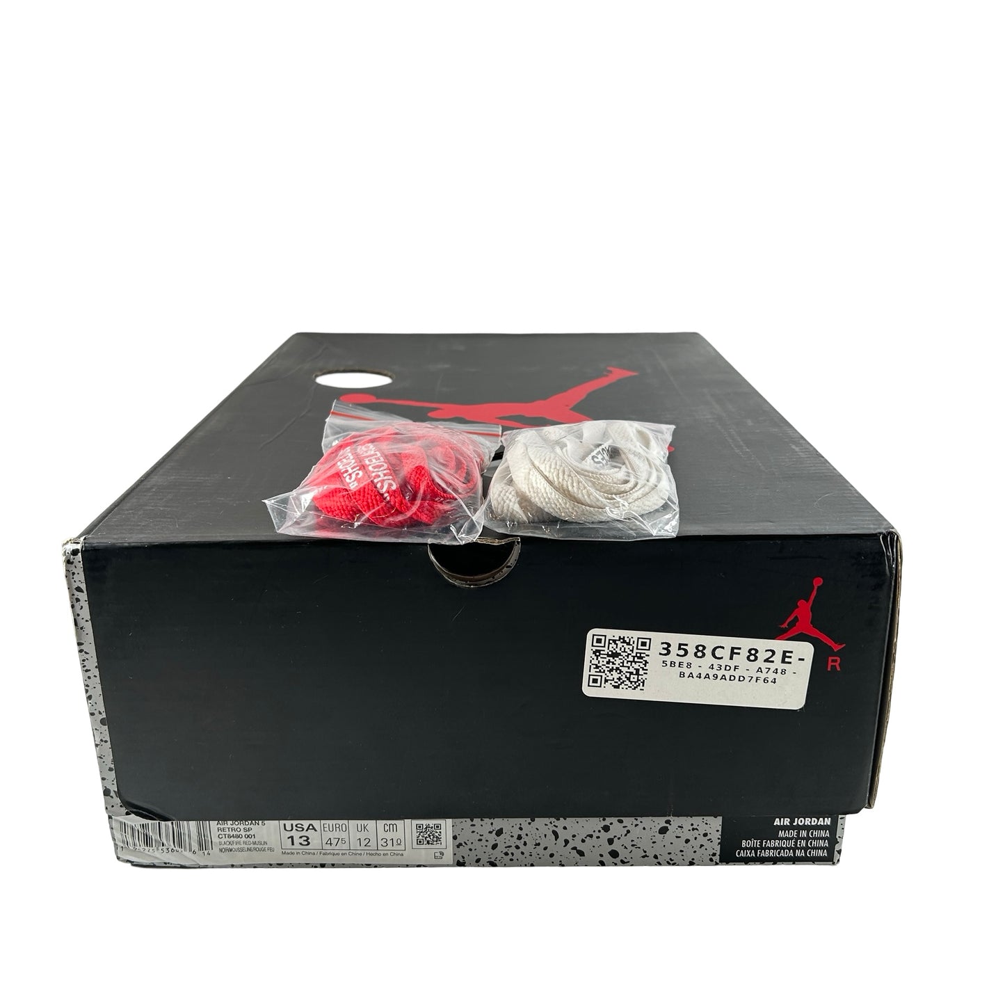 CT8480 001 Jordan 5 Blanco roto Negro