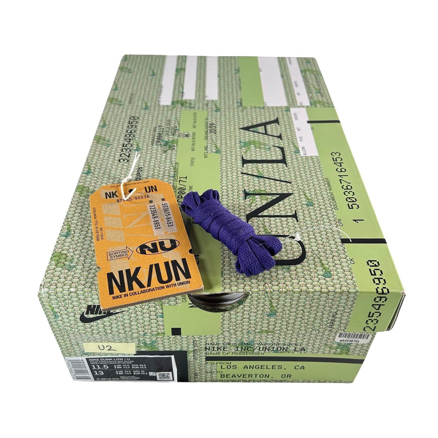 DJ9649 500 Nike Dunk Low Union Passport Pack Púrpura