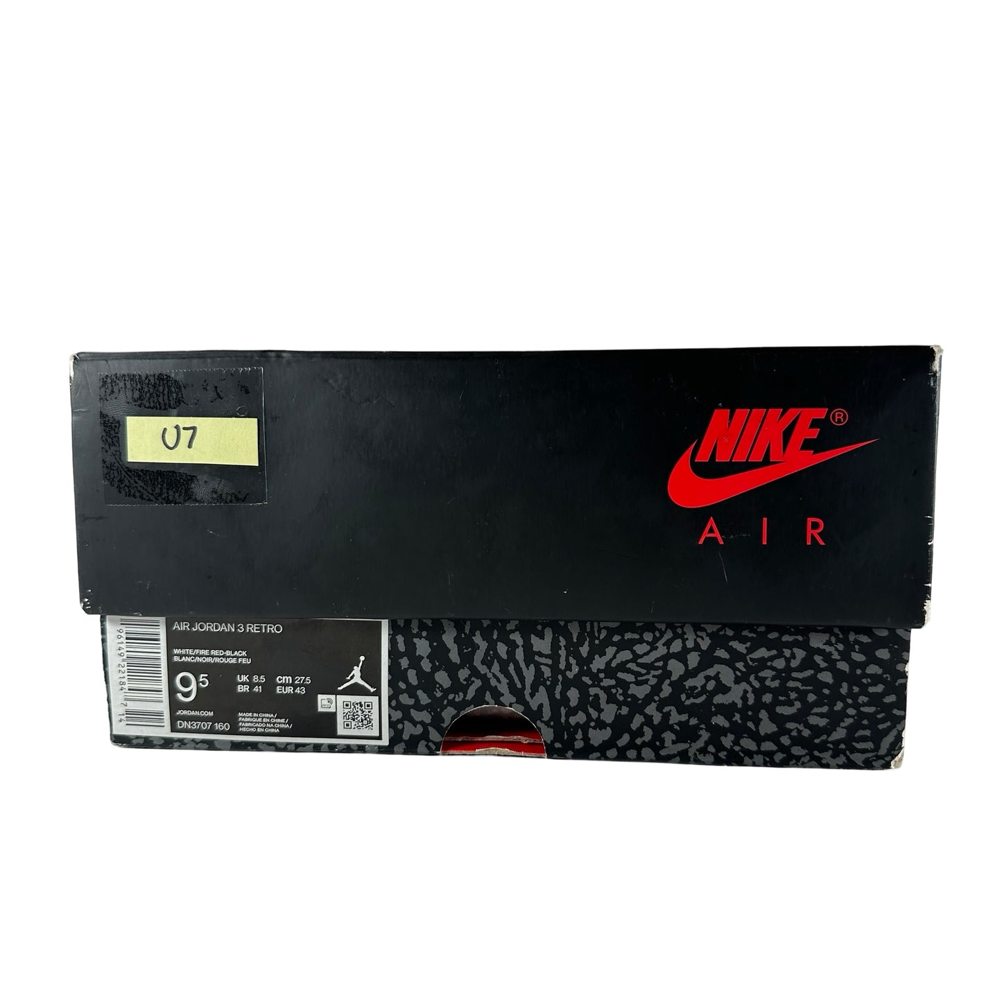 DN3707 160 Jordan 3 Retro Rojo fuego (2022)