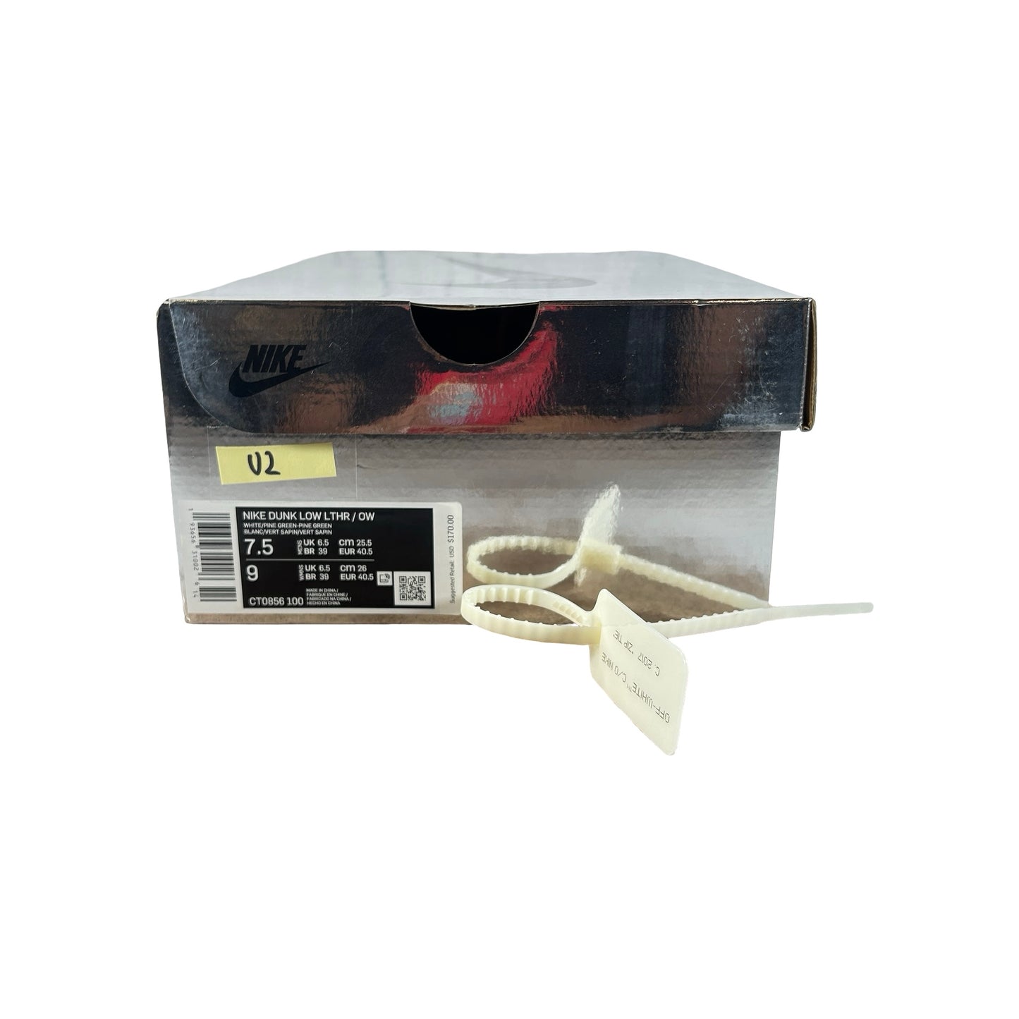 CT0856 100 Nike Dunk Low Blanco roto Verde