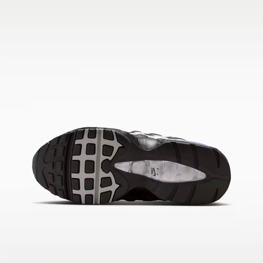 II4130 013 Nike Air Max 95 Black White Metallic Silver (GS)