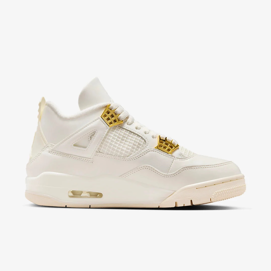 AQ9129 170 Jordan 4 Retro Metallic Gold (Women's)