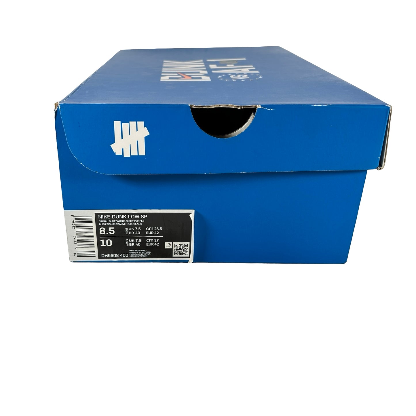 DH6508 400 Nike Dunk Low Undefeated 5 On It Dunk vs.AF1