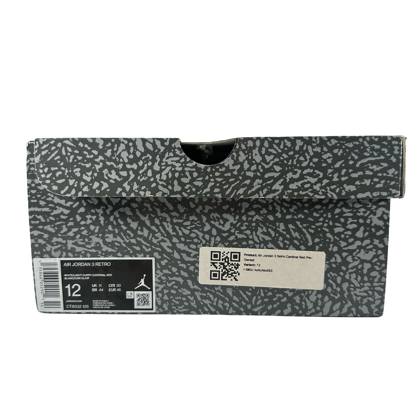 CT8532 126 Jordan 3 Retro Cardenal Rojo