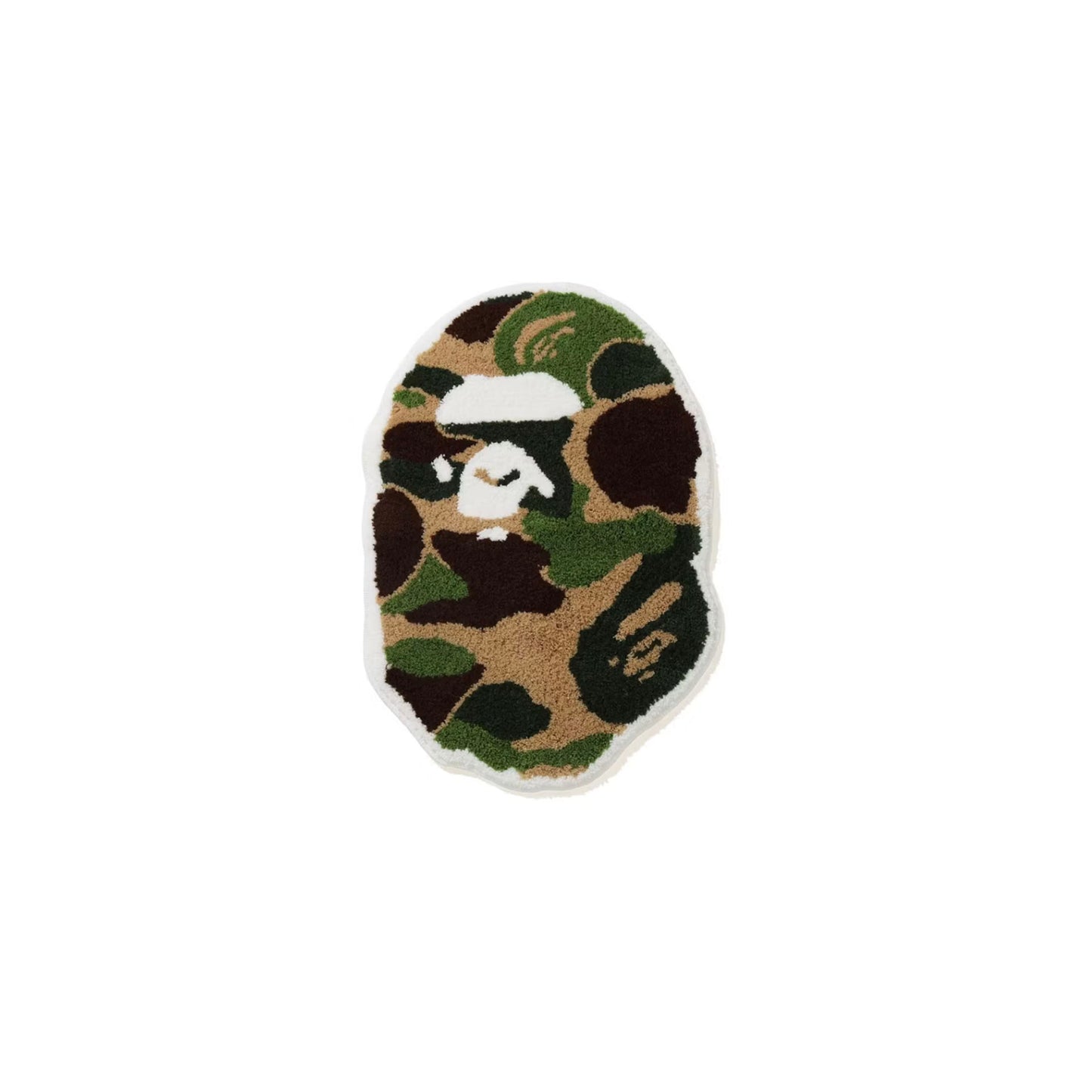 BAPE ABC Camo Ape Head Rug Green