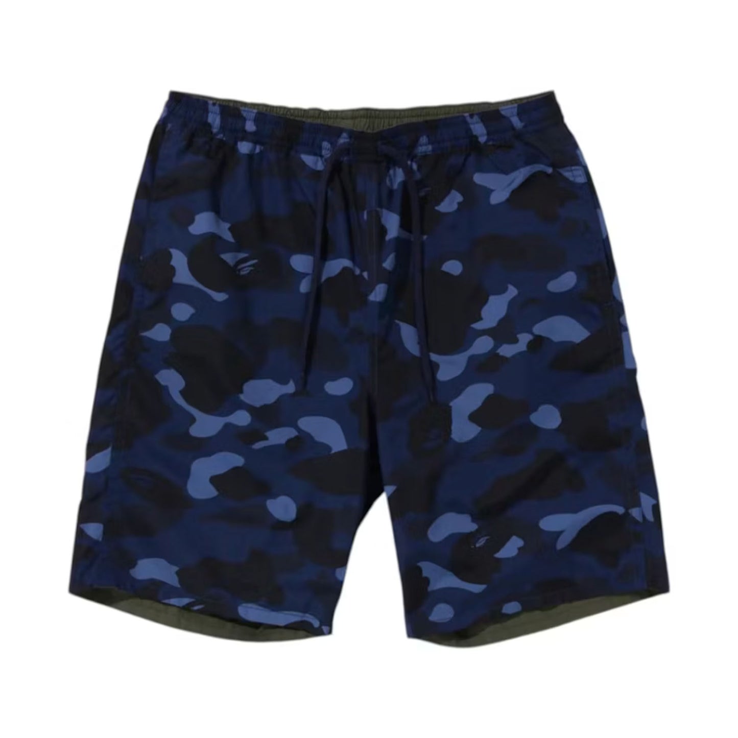 BAPE Color Camo Shark Reversible Shorts Navy Olive