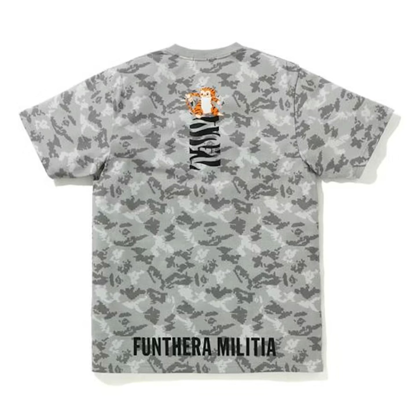BAPE Digital Camo Tiger Tee Gray