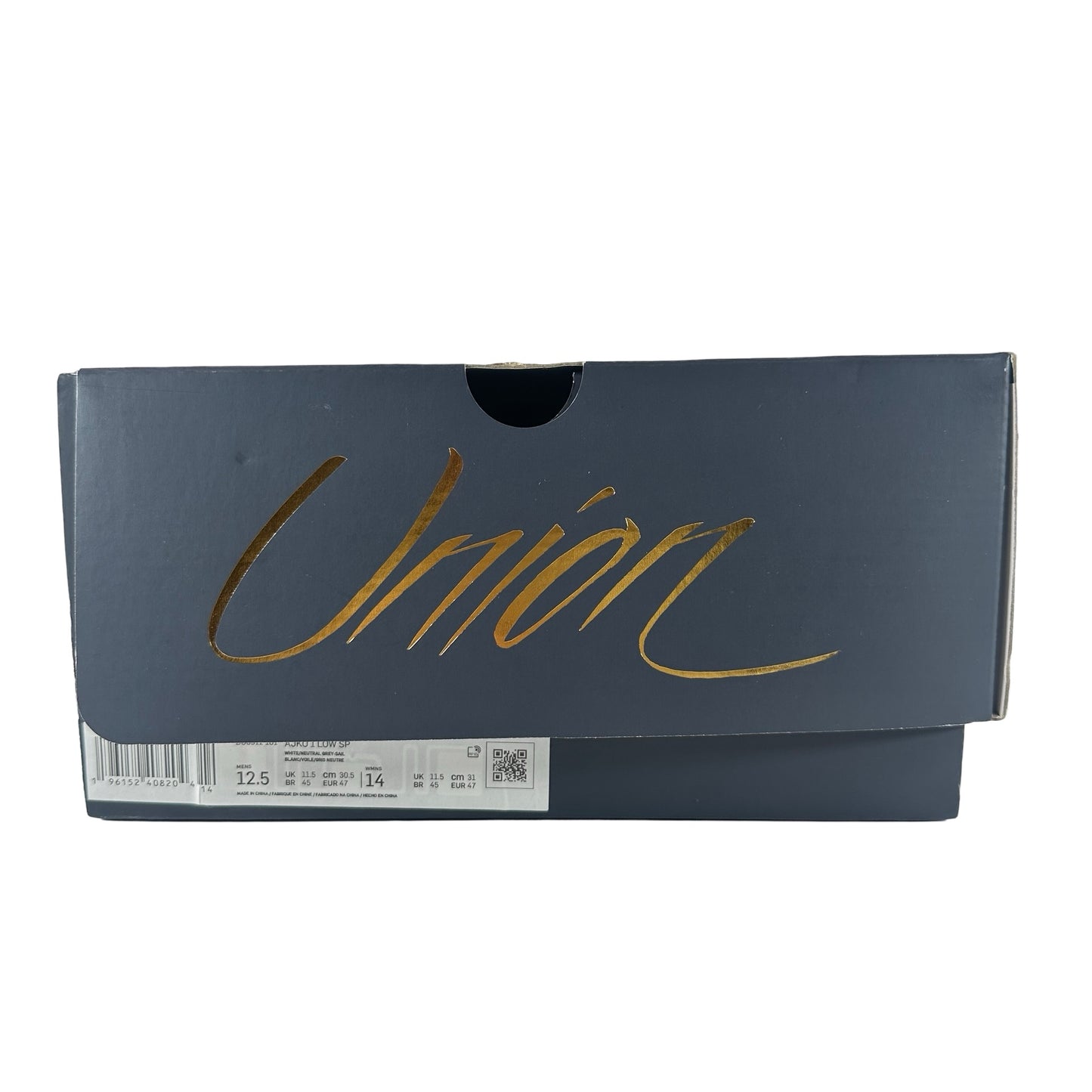 DO8912 101 Jordan 1 Retro AJKO Low SP Unión Lona Blanca