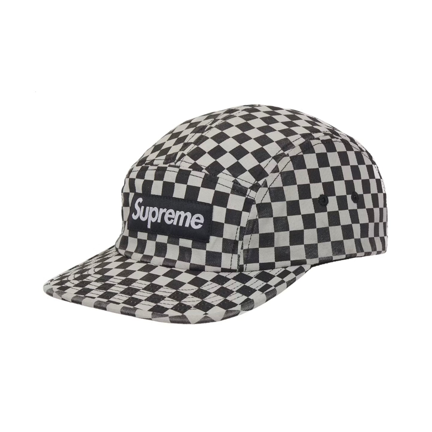 Supreme Washed Chino Twill Camp Cap (FW26) Checker