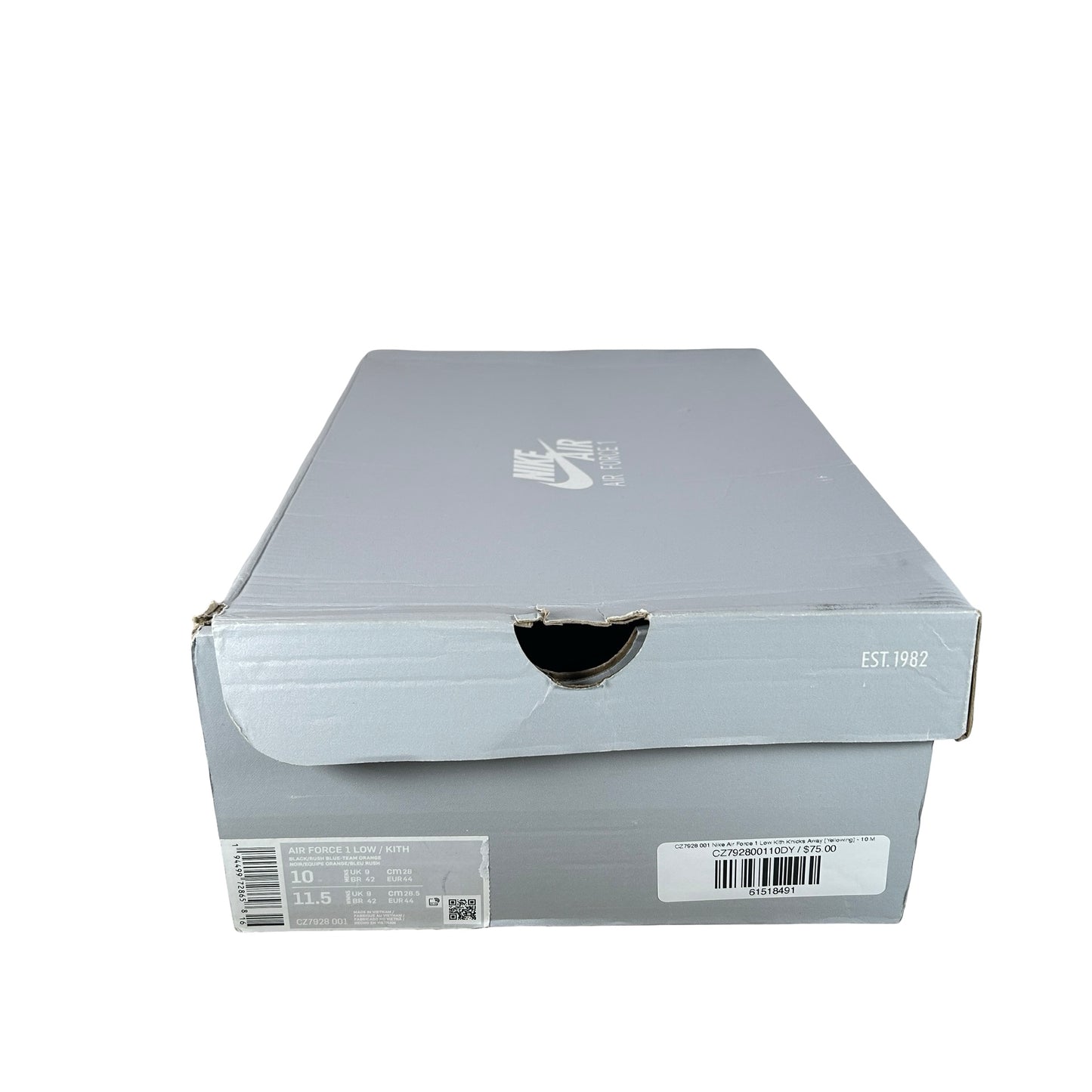CZ7928 001 Nike Air Force 1 Low Kith Knicks Away - 10 M (Yellowing)