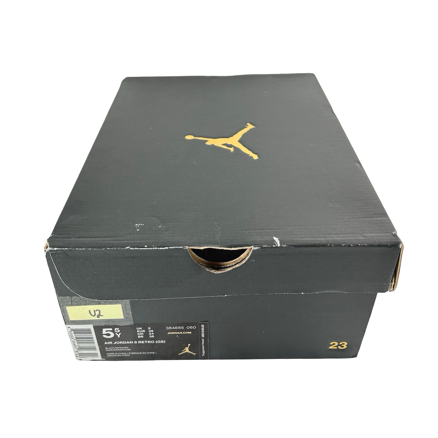 384665 060 Jordan 6 Black Infrared 2019 (GS) - 5.5 Y (Used2)