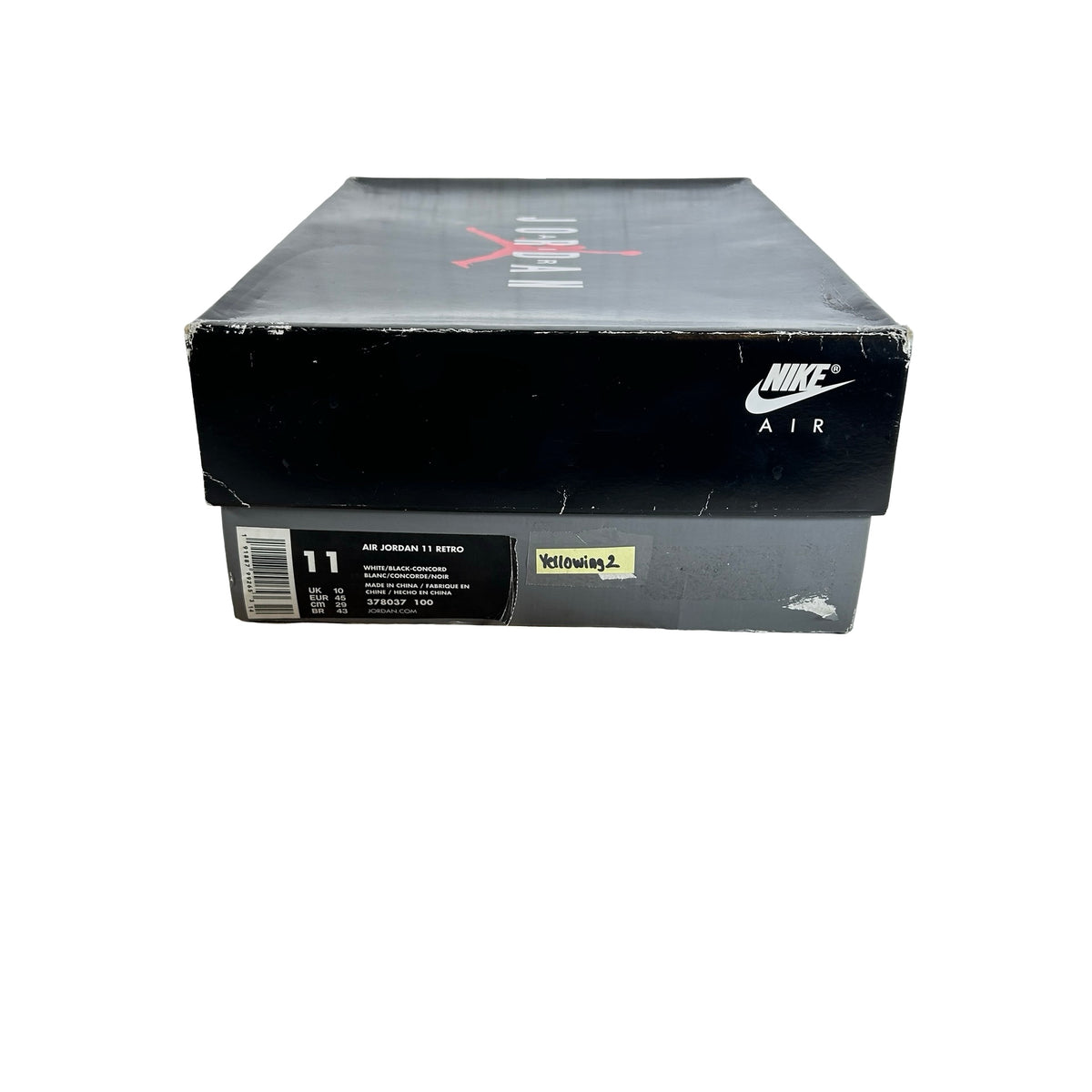 378037 100 Air Jordan 11 Concord - 11 M (Yellowing Soles2)