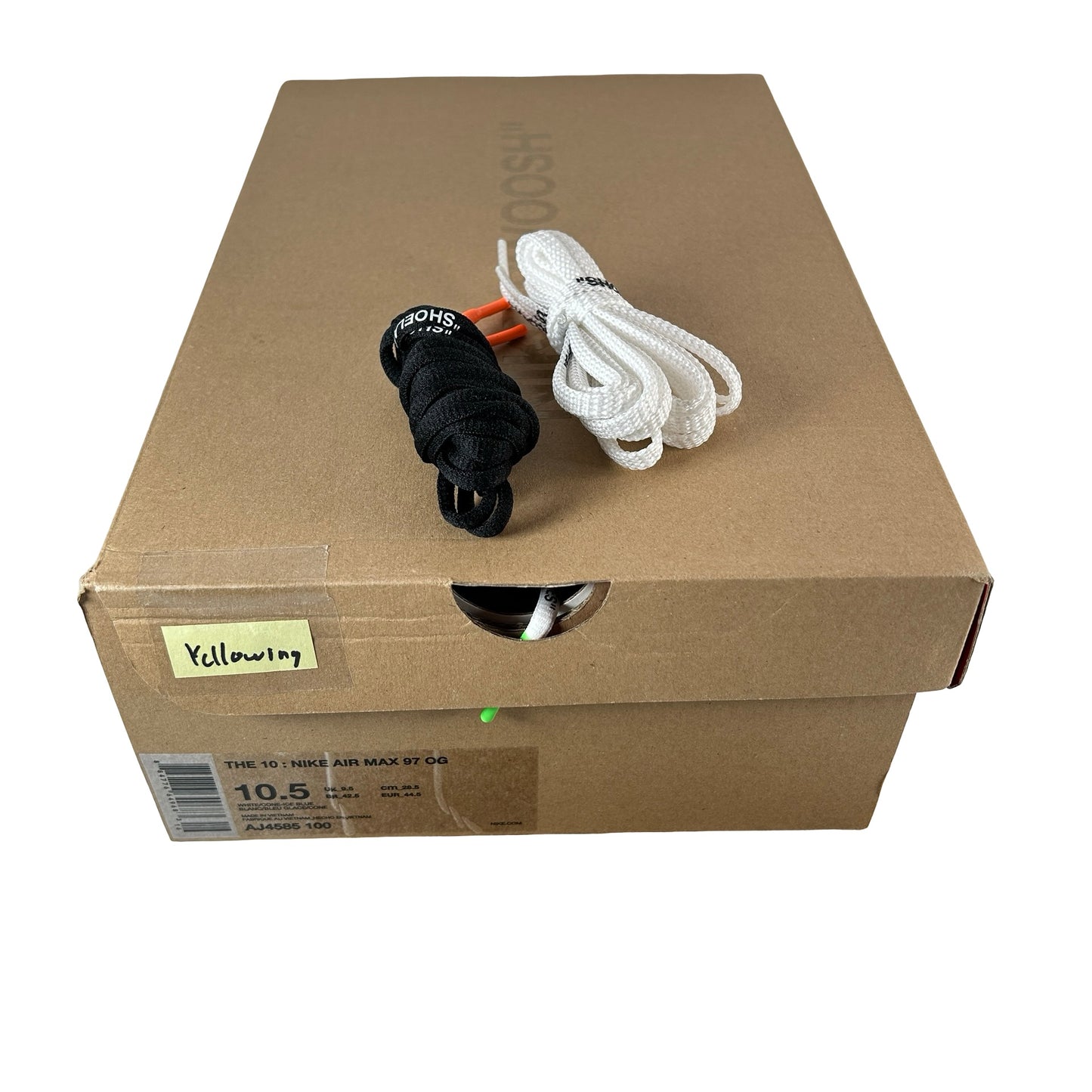 AJ4585 100 Nike Air Max 97 Off-White - 10.5 M (Yellowing)