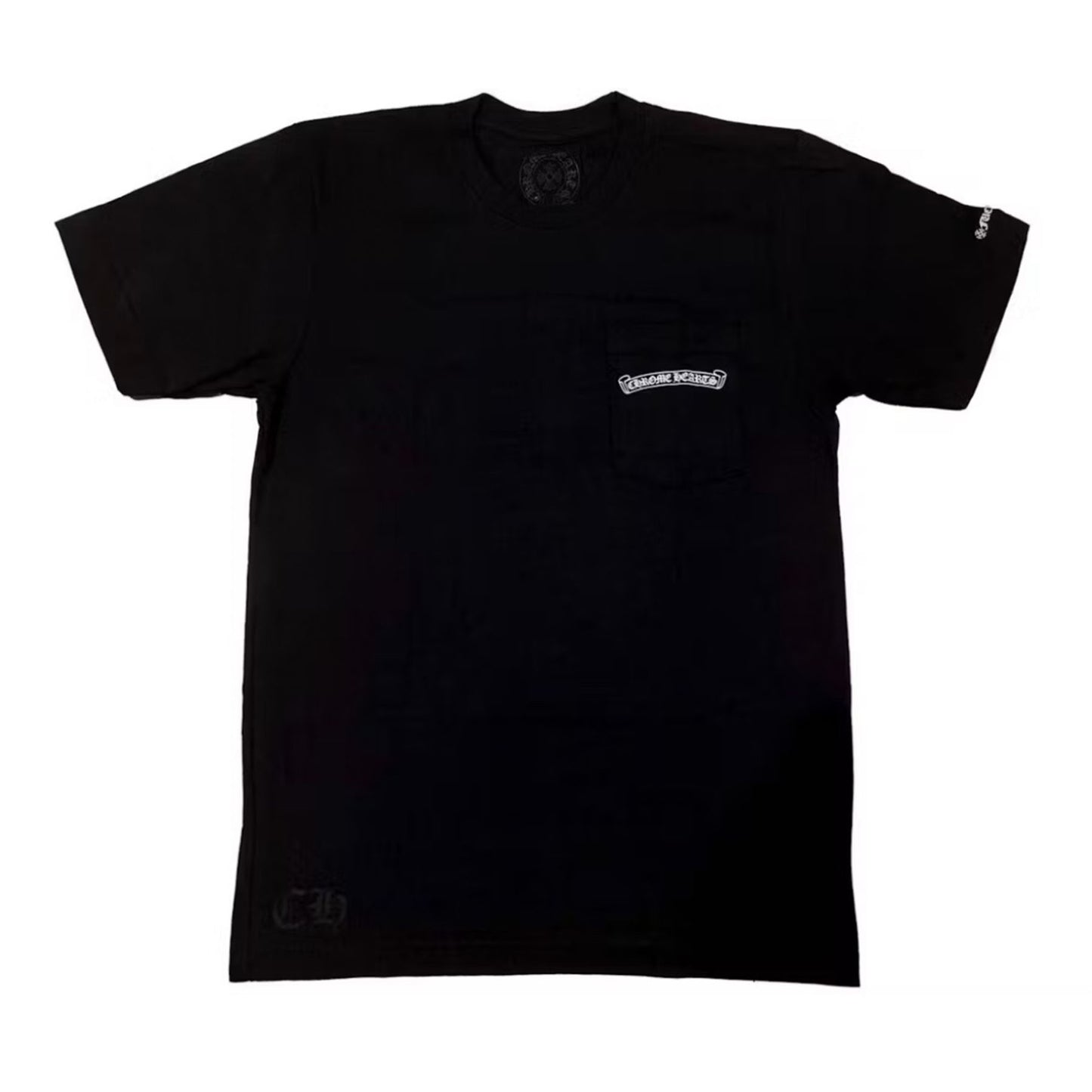 Chrome Hearts Scroll Logo Pocket T-shirt Black