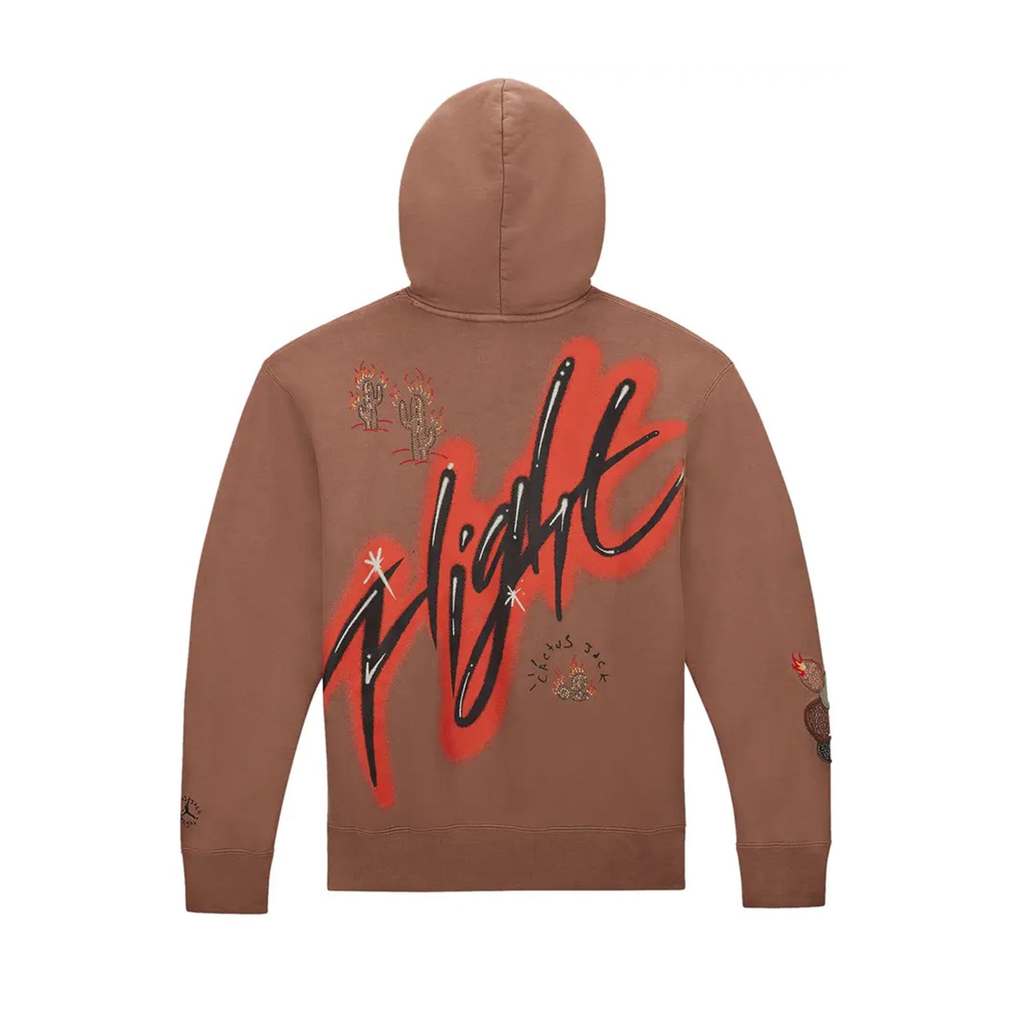 Travis Scott x Jordan Flight Graphic Hoodie Archaeo Brown