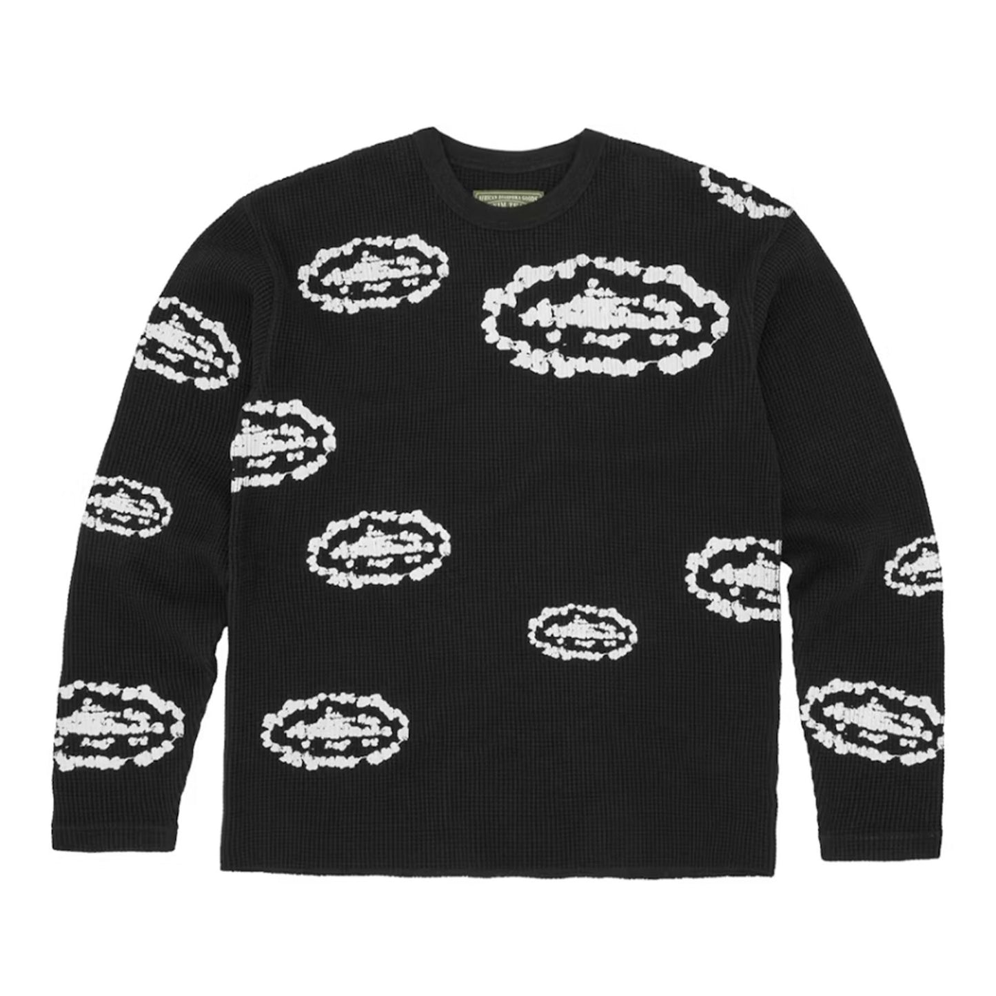Corteiz x Denim Tears Island Wreath Waffle Thermal Black