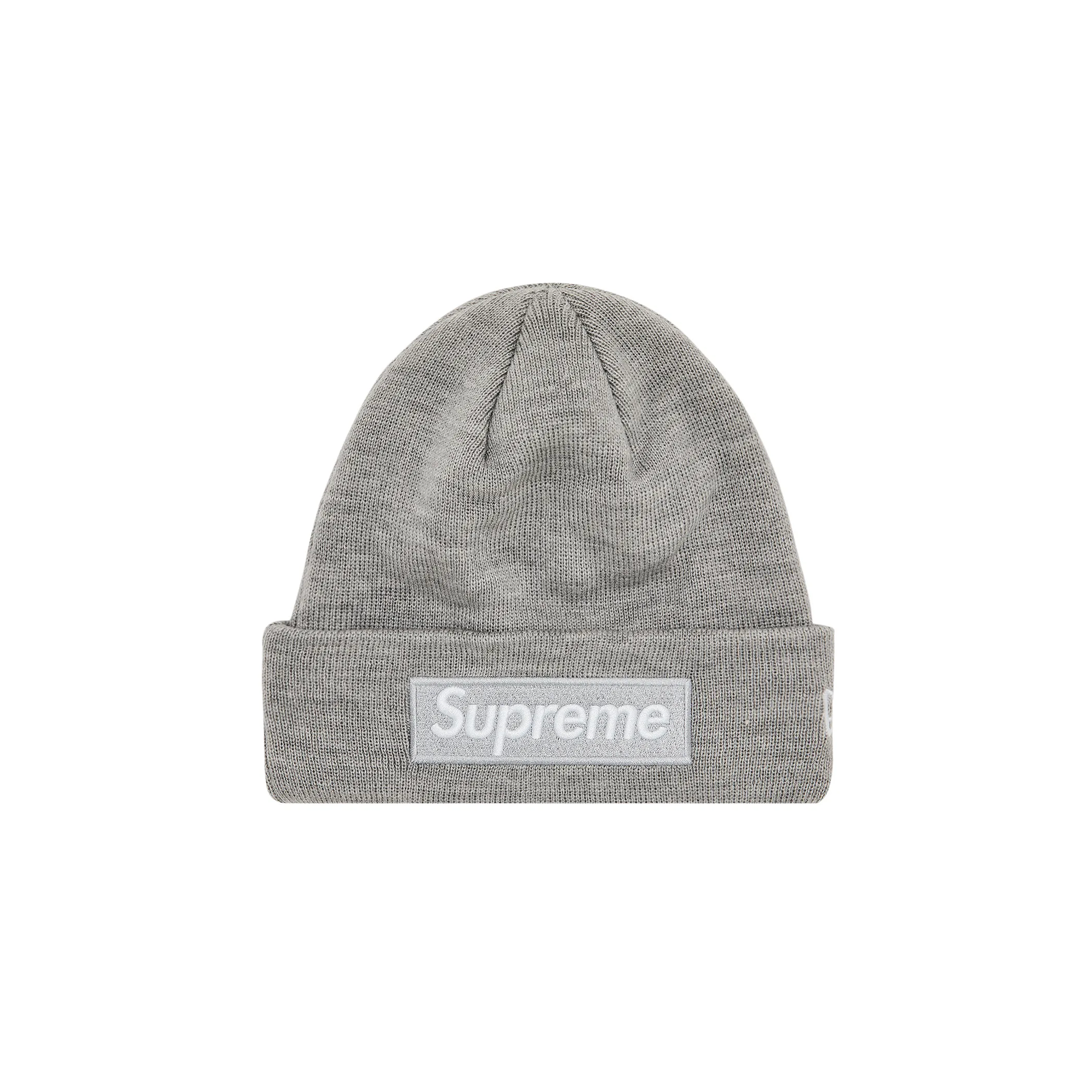 帽子 Supreme New Era Box Logo Beanie Grey Supreme x New Era Box Logo Gray Beanie FW24 | eBay